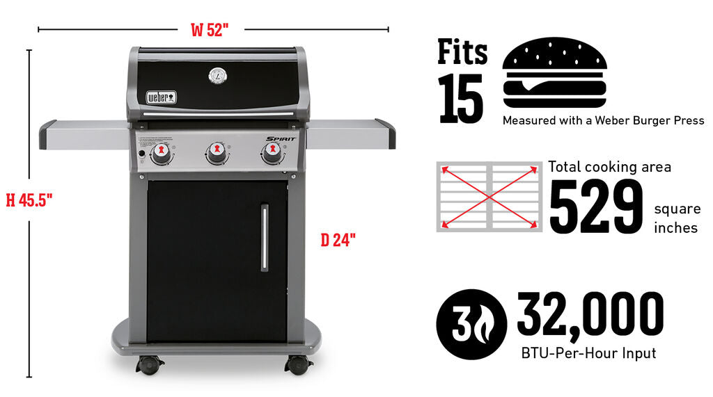 WEBER Spirit Gas Grill (Spirit E-310)