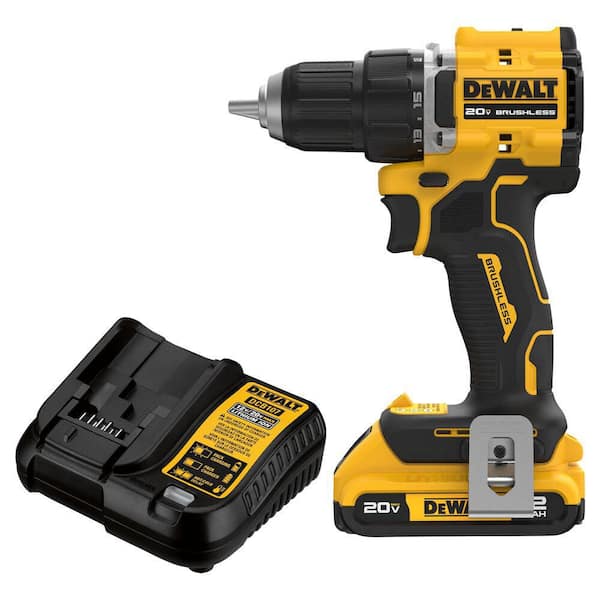DEWALT Atomic 20V Lithium-Ion Cordless Compact 1/2 in. Drill/Driver Kit with 2.0Ah Battery and Charger -- DCD794D1