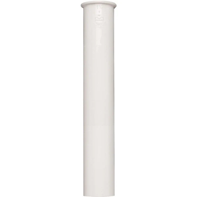 Plumb Pak PP10-8W Sink Tailpiece, 1-1/2 in, 8 in L, PVC, White