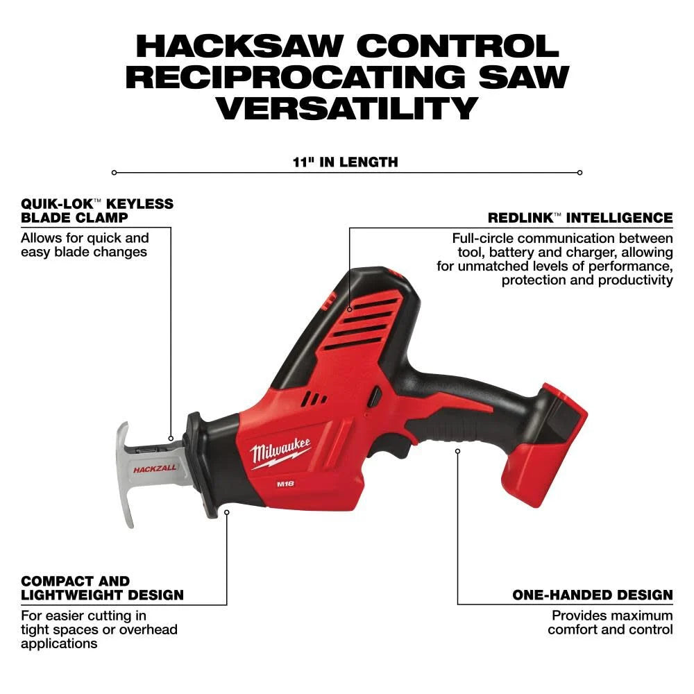 Milwaukee M18 4-Piece Combo Kit -- 2695-24