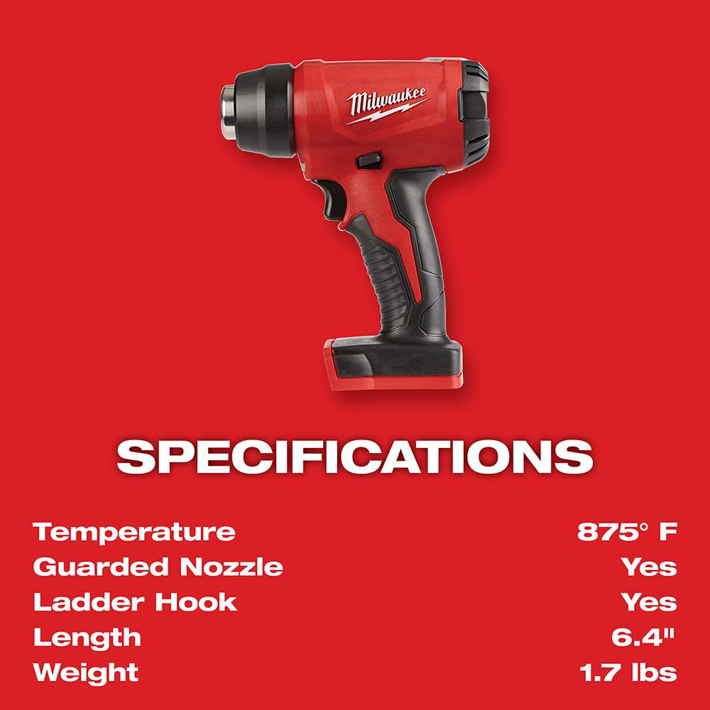 Milwaukee M18 Compact Heat Gun (Bare Tool) -- 2688-20