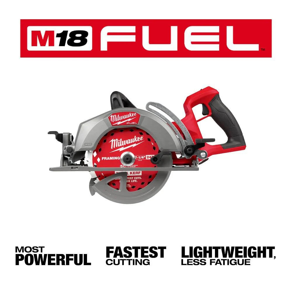 Milwaukee M18 FUEL 7-1/4 Inch Rear Handle Circular Saw (Bare Tool) -- 2930-20