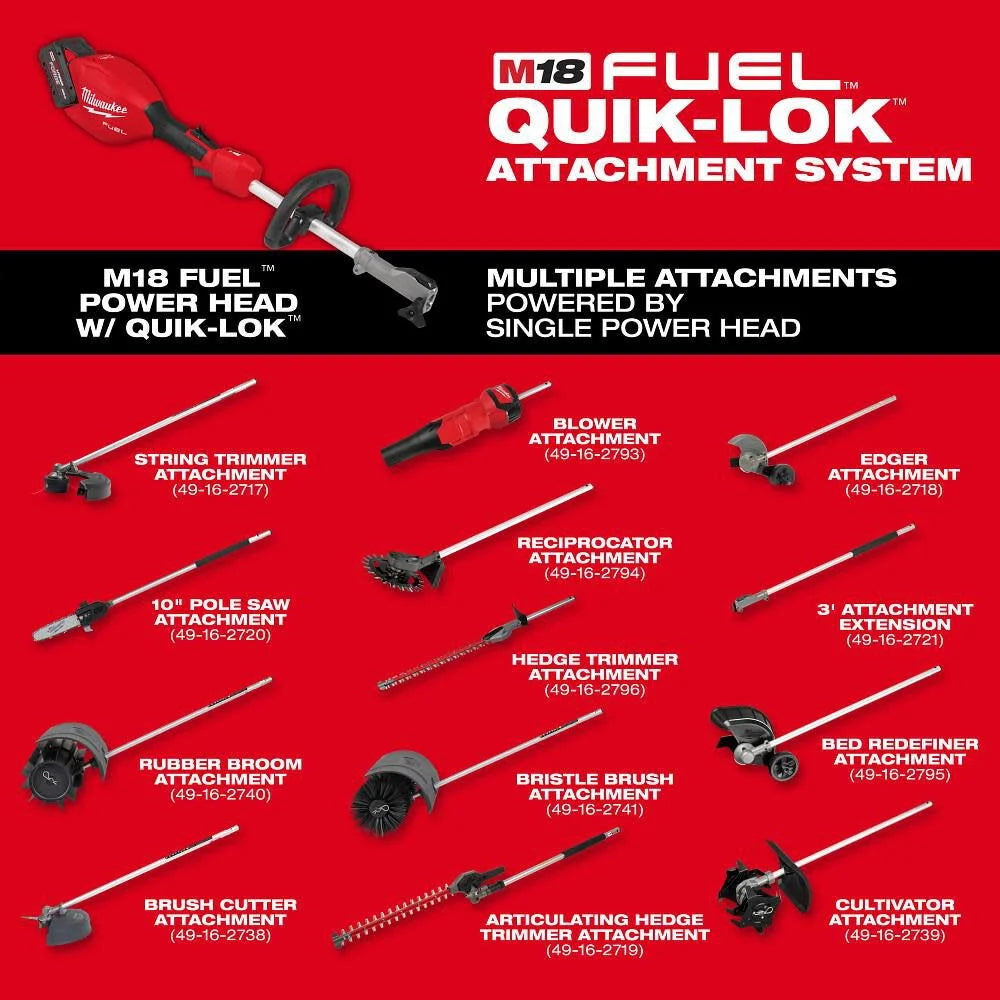 Milwaukee M18 FUEL Pole Saw with QUIK-LOK Kit -- 3016-21ps