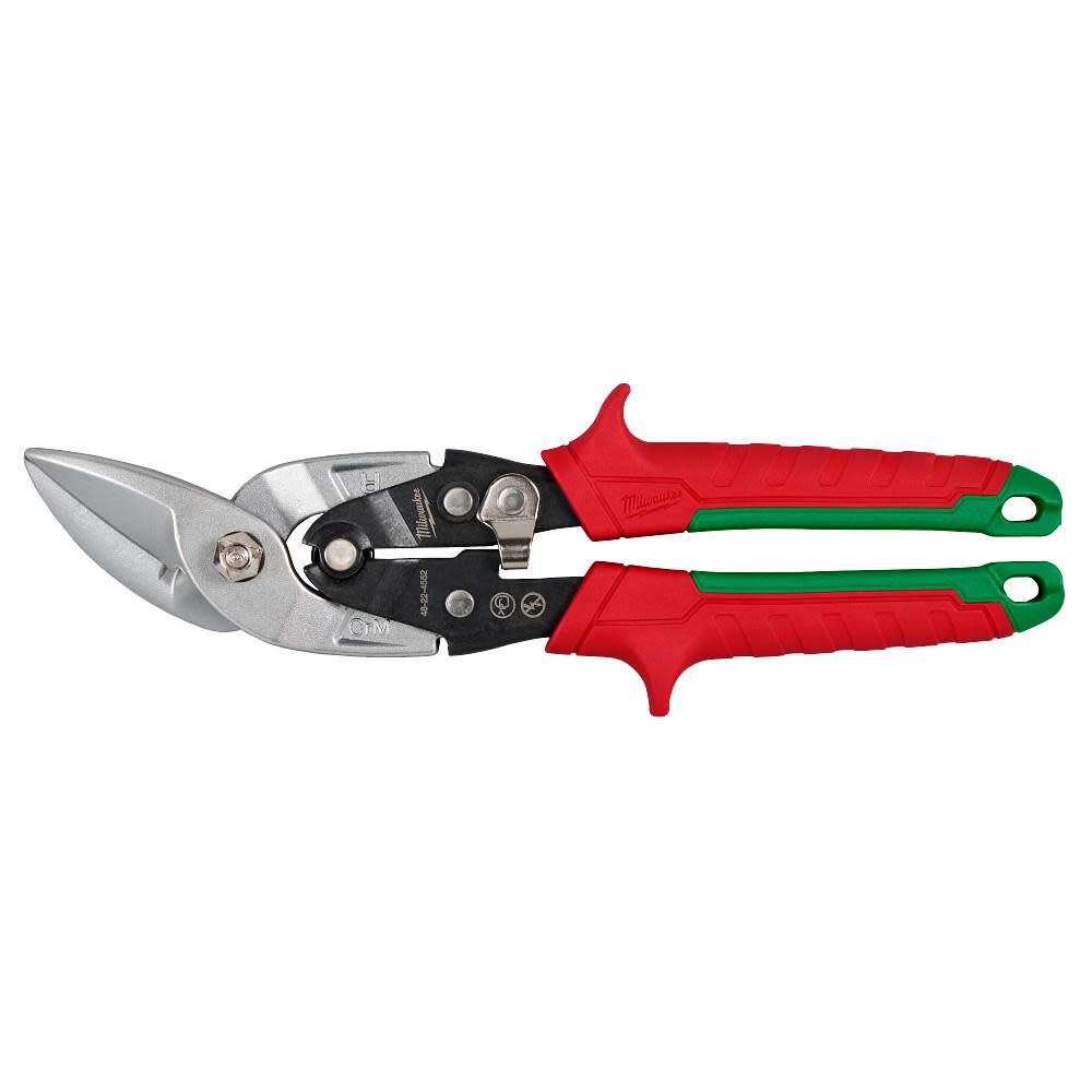 Milwaukee Right Cutting Offset Aviation Snips -- 48-22-4552/4522