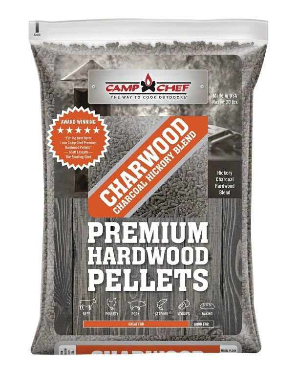 Camp Chef PREMIUM HARDWOOD PELLETS Charwood Charcoal Hickory Blend