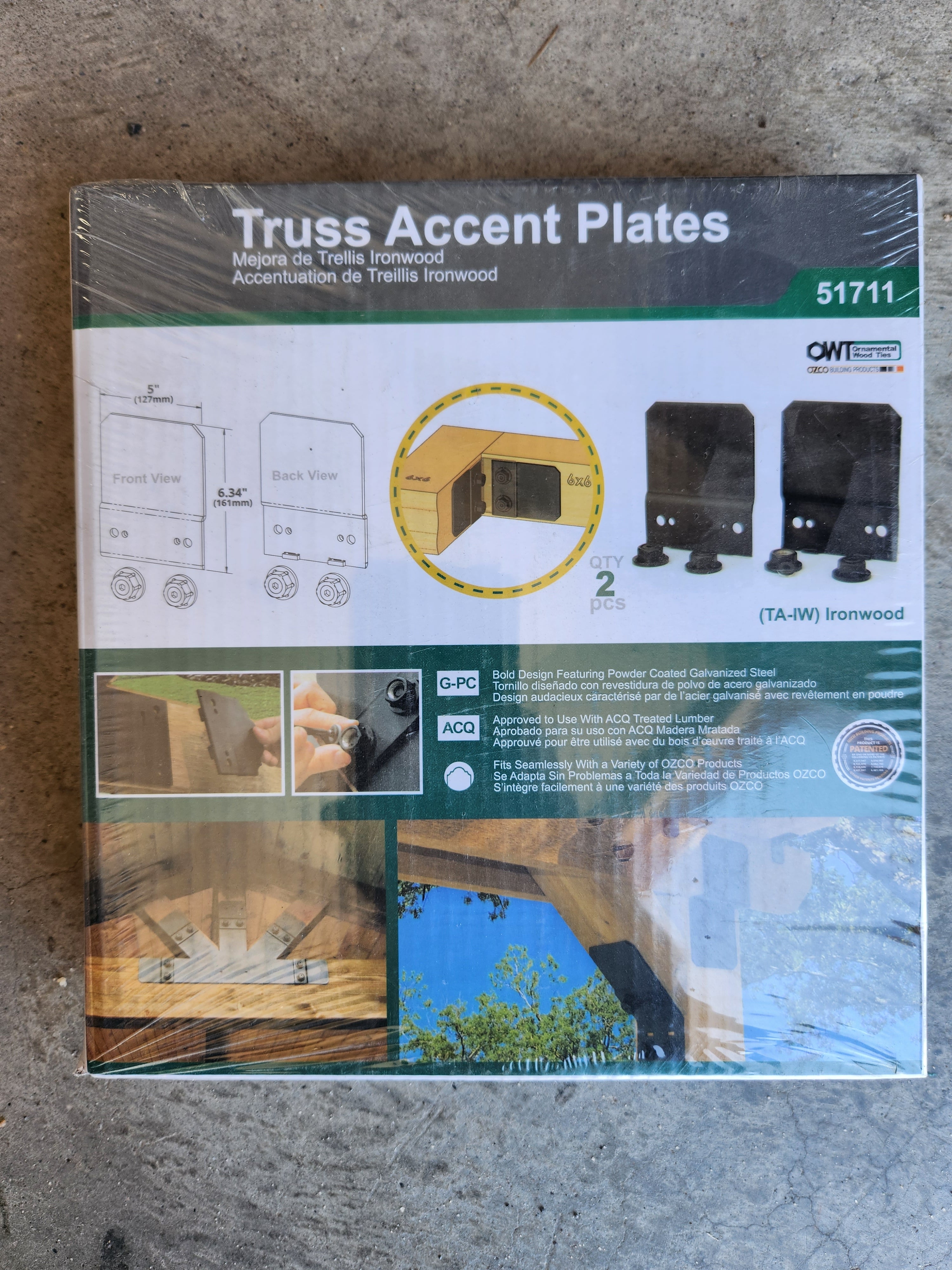 Truss Accent Plate (2PK) -- 51711 (TA-IW)