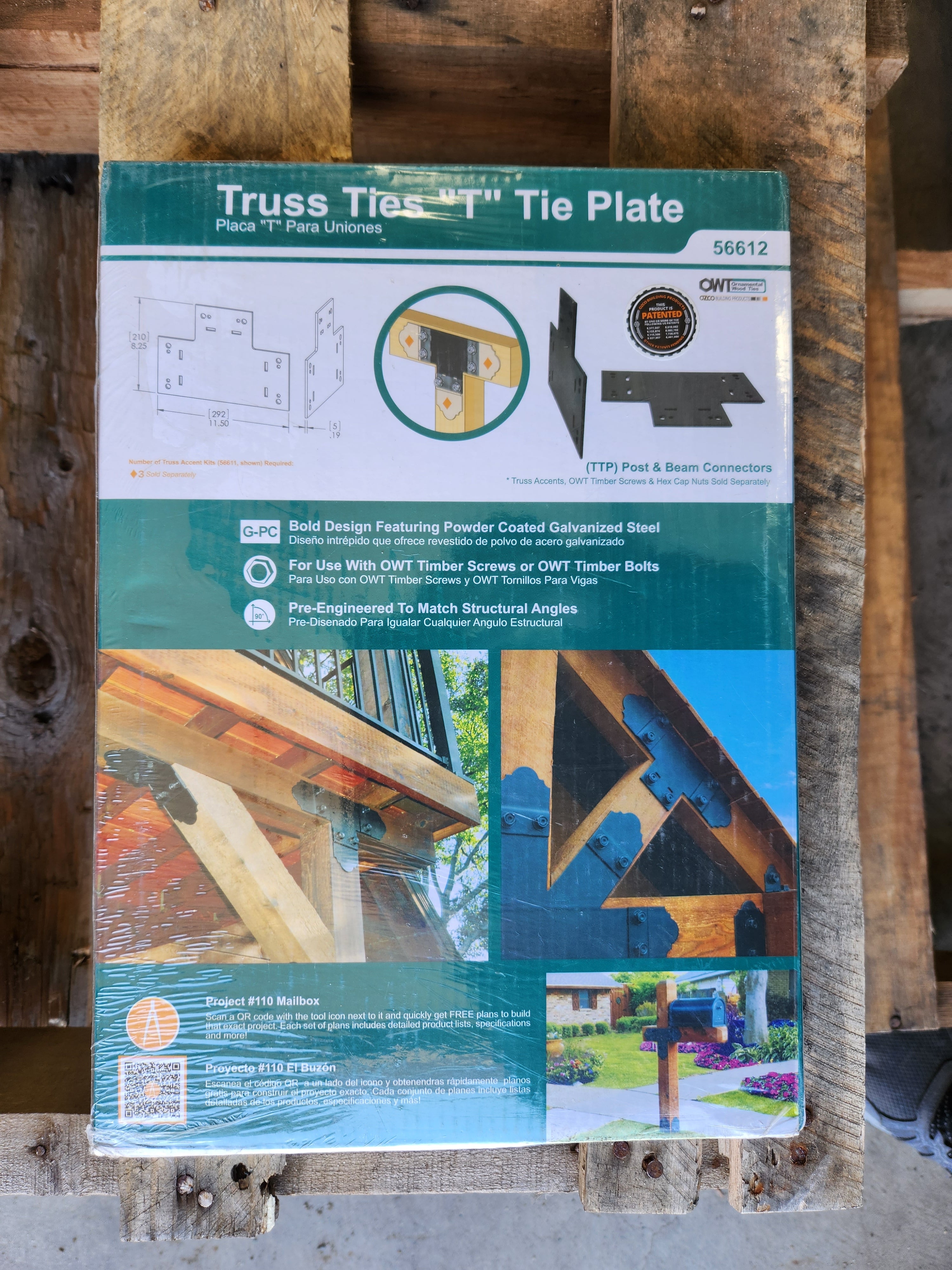 Truss Ties "T" Tie Plate (2PK) -- 56612 (TTP)