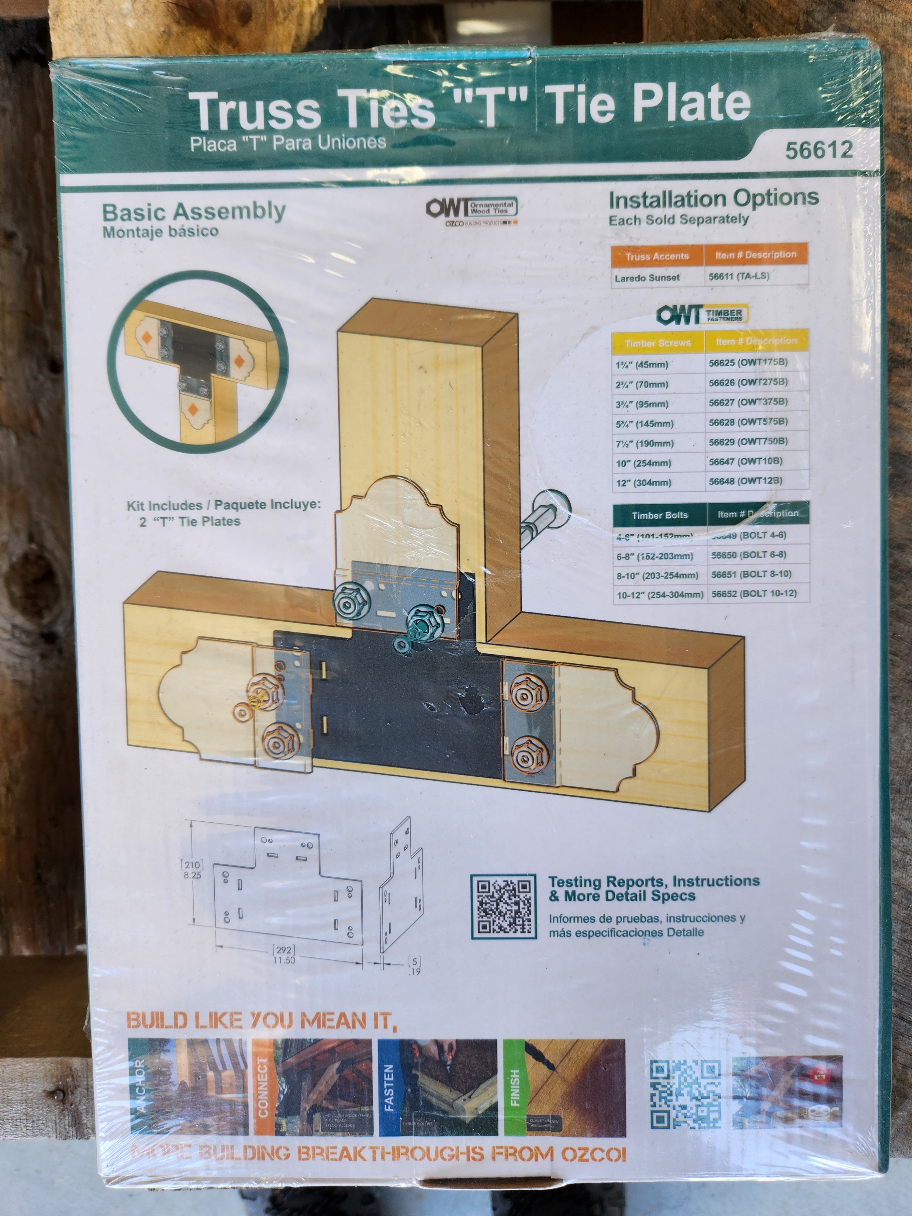 Truss Ties "T" Tie Plate (2PK) -- 56612 (TTP)