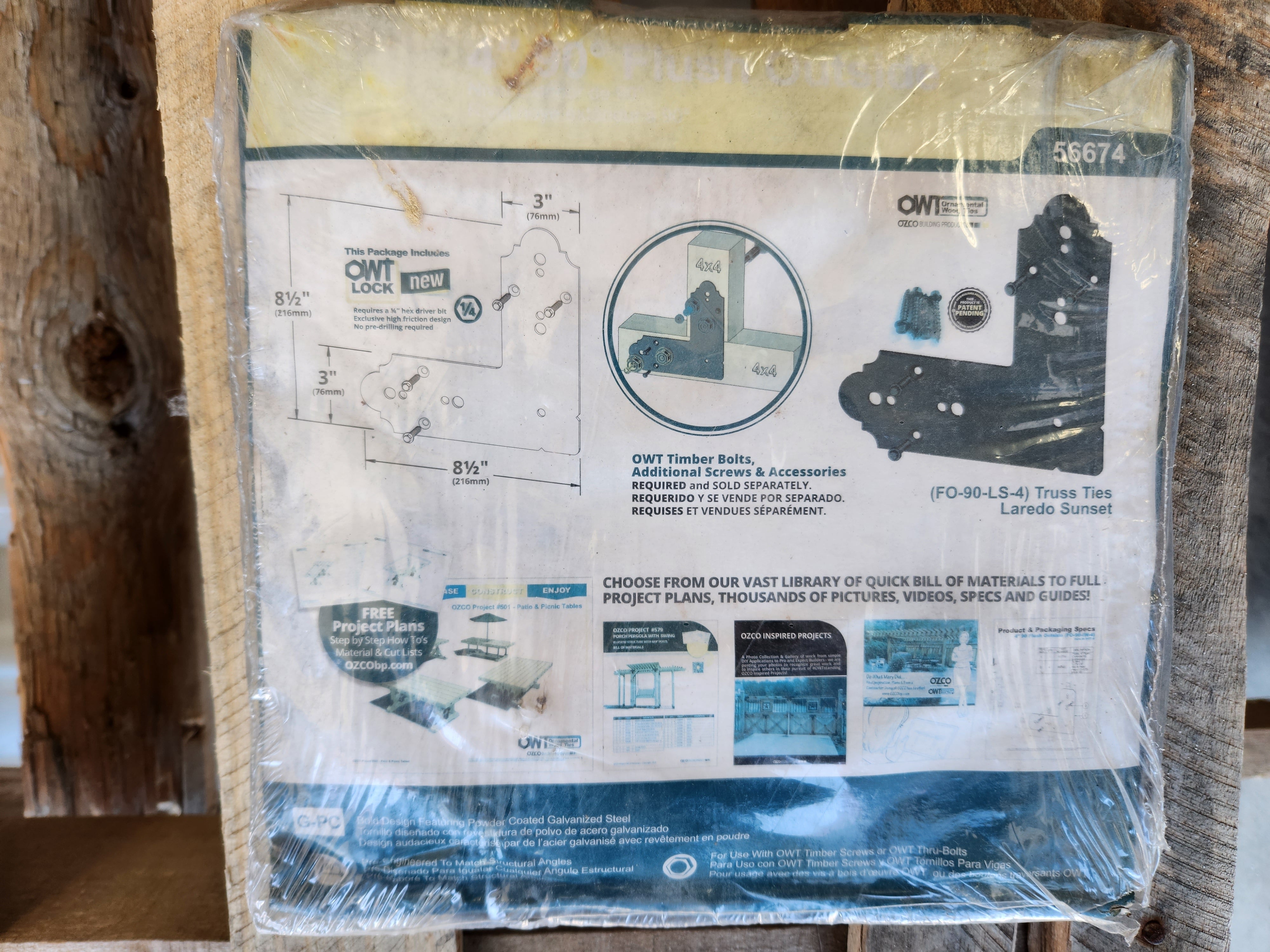 OZCO -- 4″ Flush Outside 90° – LS