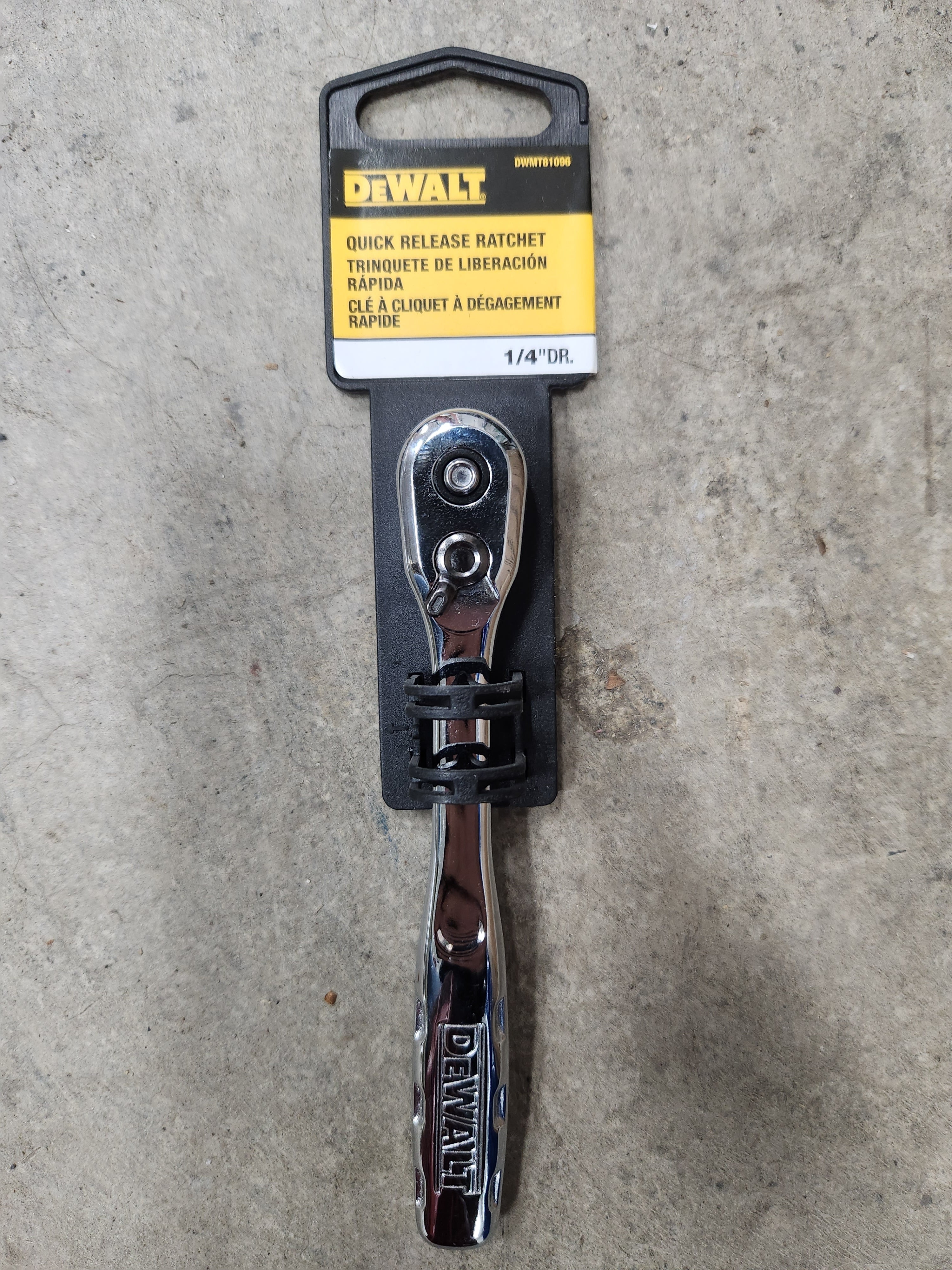Dewalt Quick Release Ratchet - DWMT81096SP - 1/4" Drive