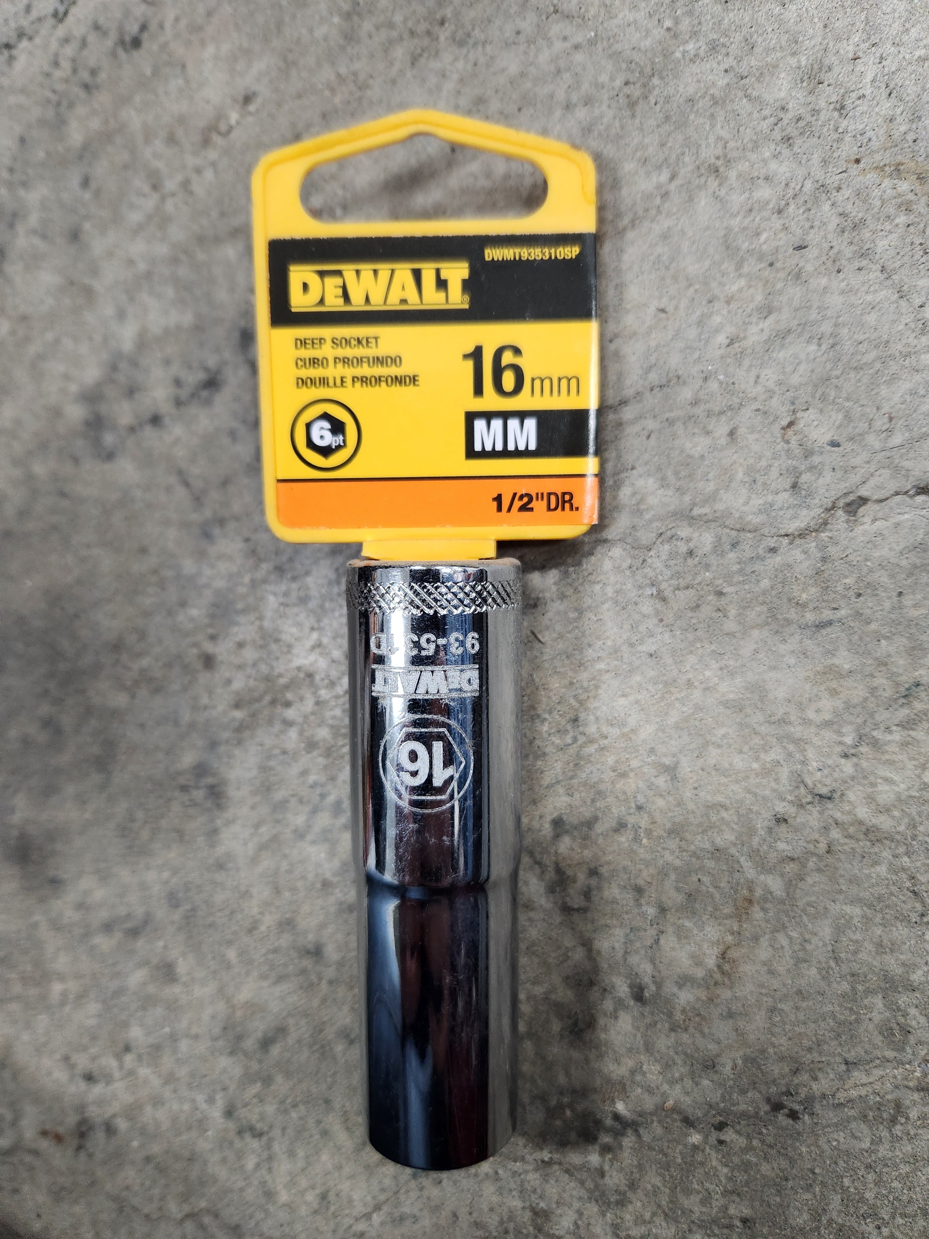 Dewalt Deep Sockets 6pt (Variety of sizes) (MM - Metric)