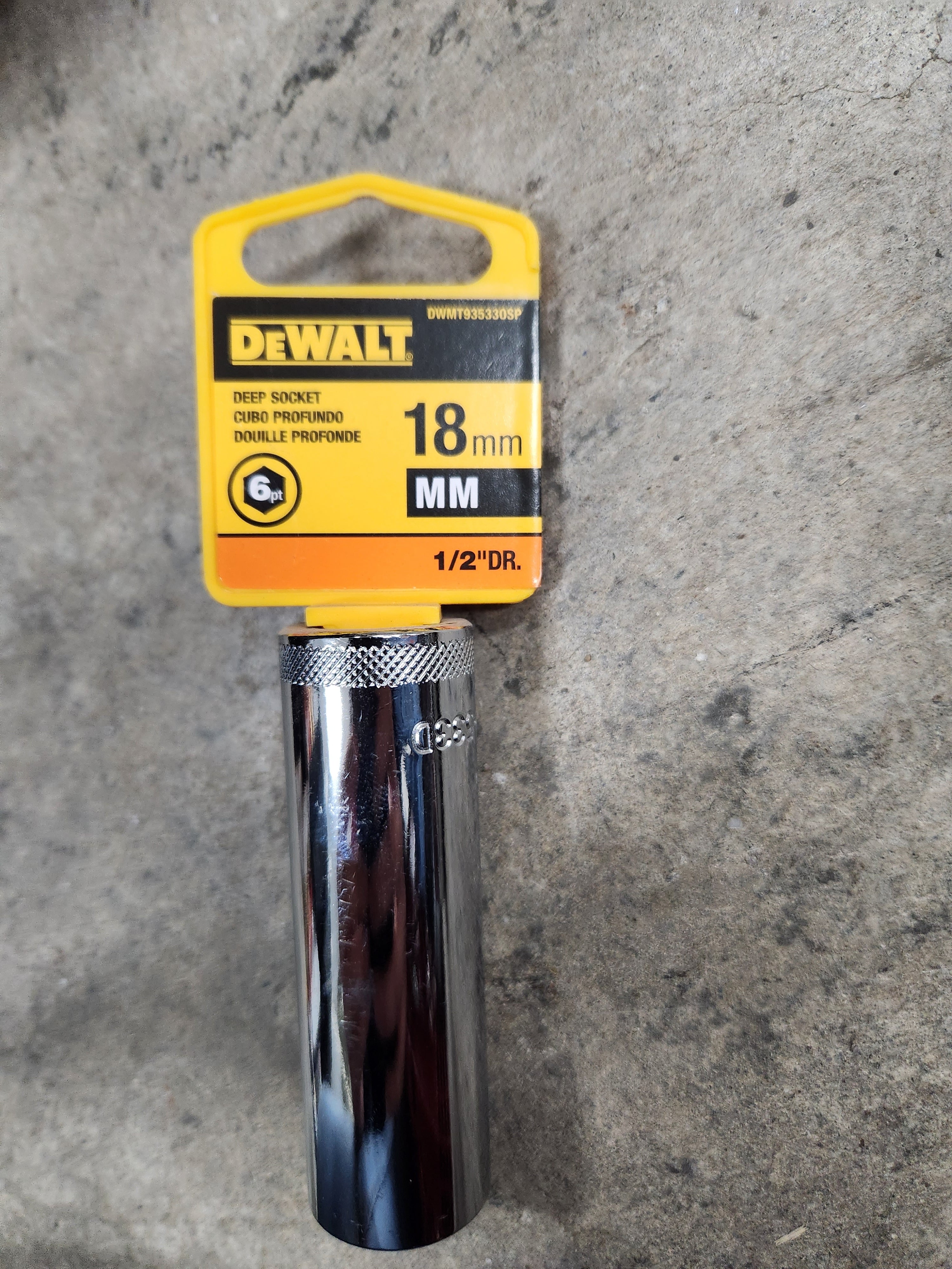 Dewalt Deep Sockets 6pt (Variety of sizes) (MM - Metric)