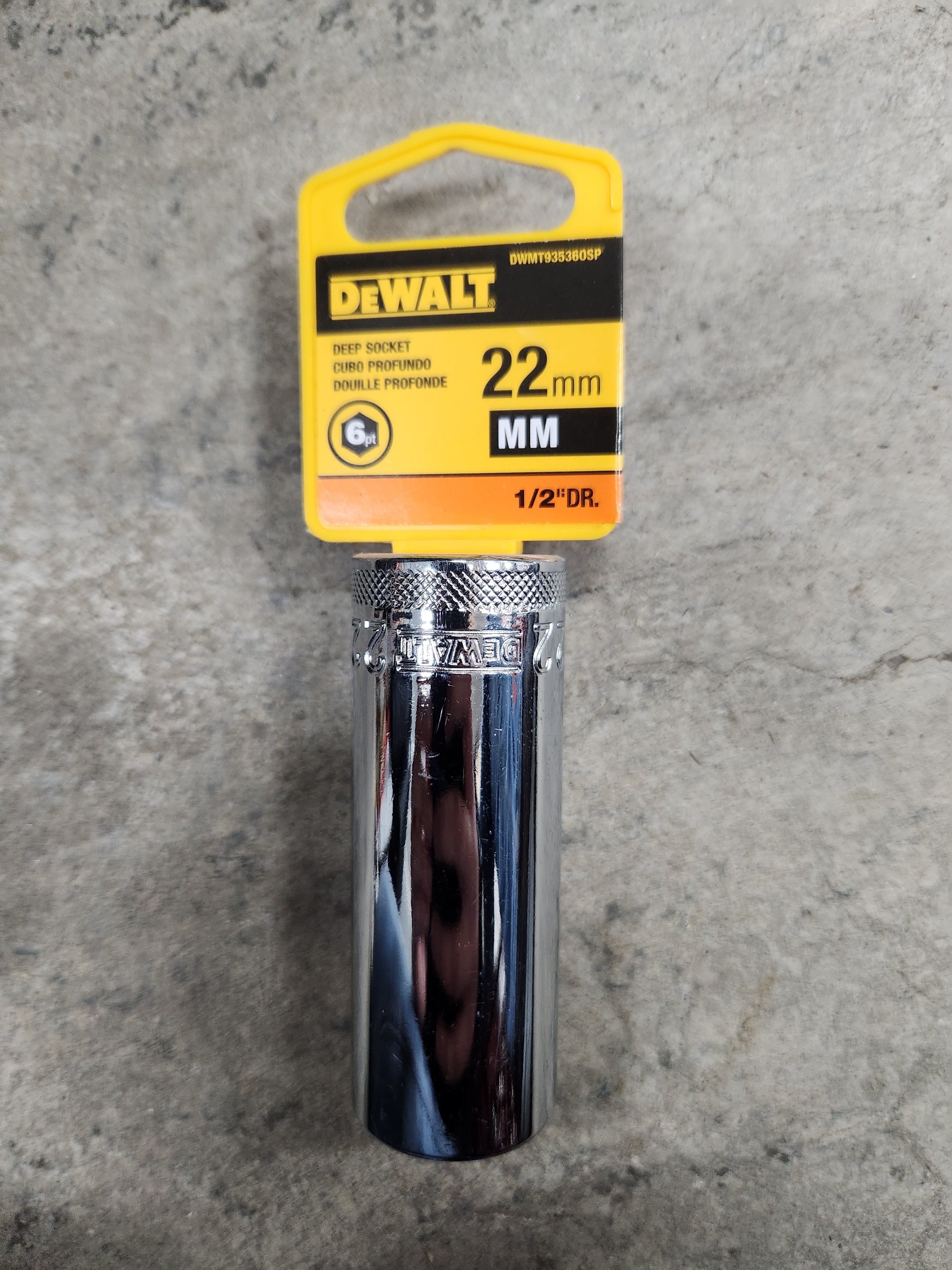 Dewalt Deep Sockets 6pt (Variety of sizes) (MM - Metric)
