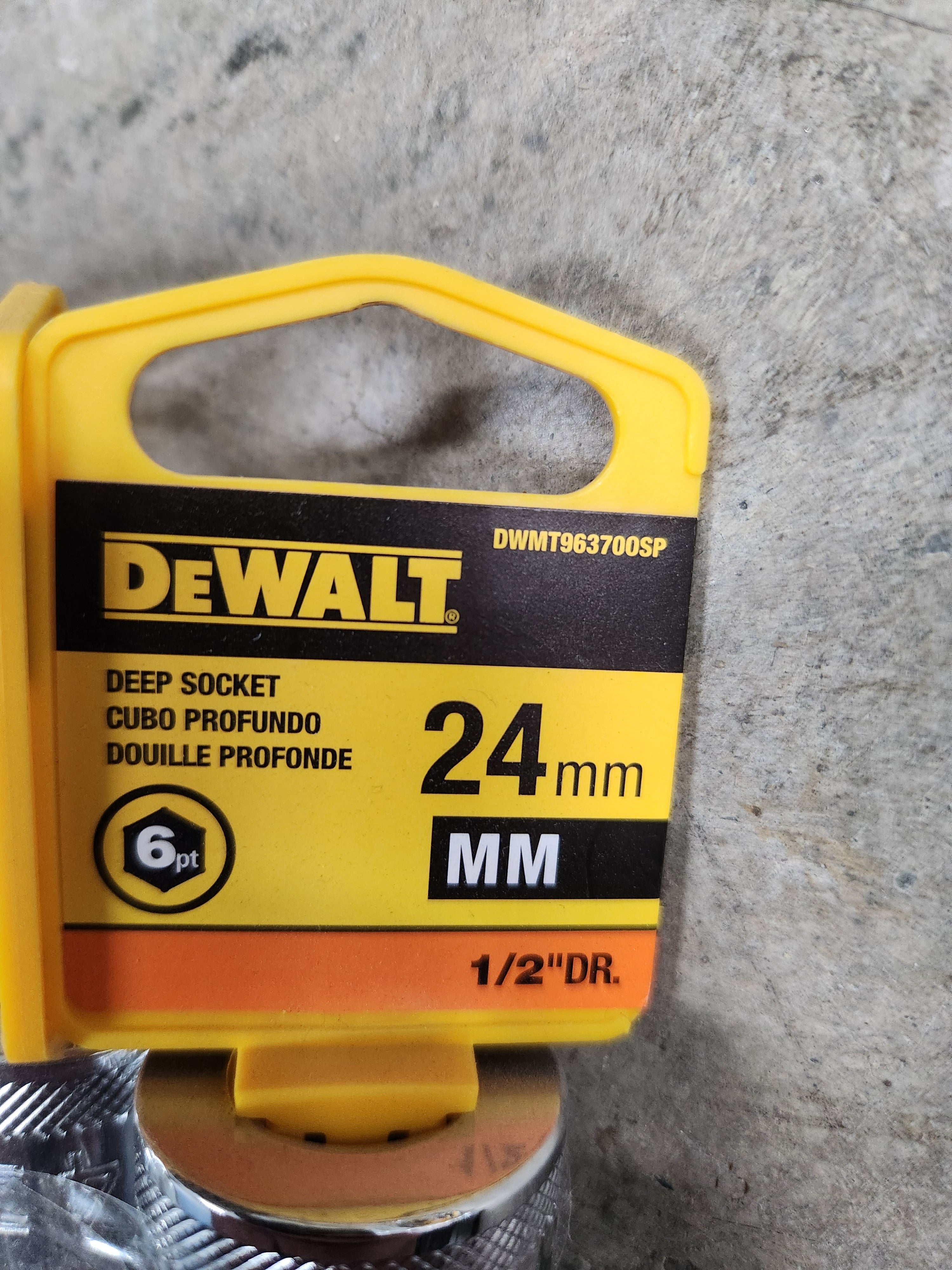 Dewalt Deep Sockets 6pt (Variety of sizes) (MM - Metric)