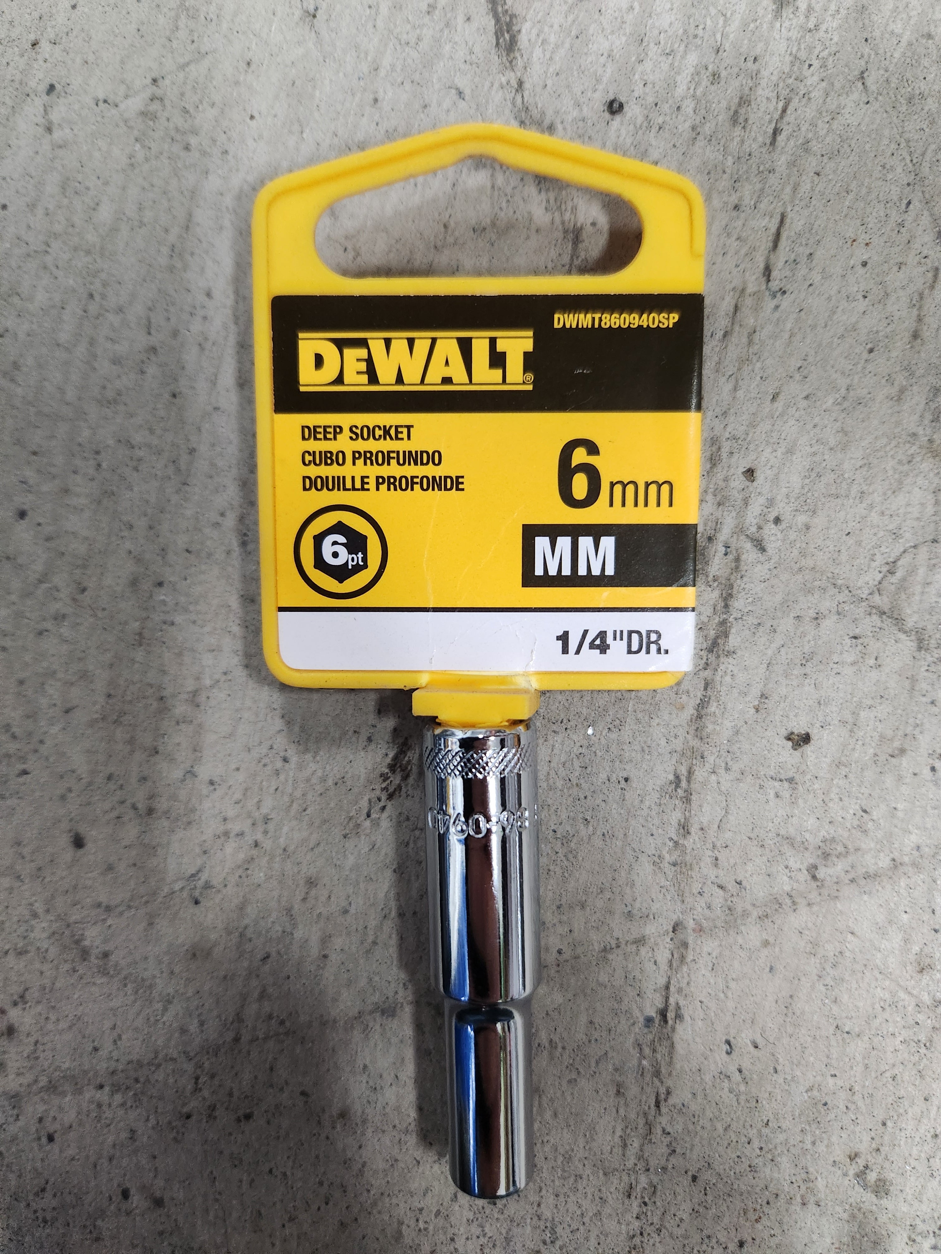Dewalt Deep Sockets 6pt (Variety of sizes) (MM - Metric)