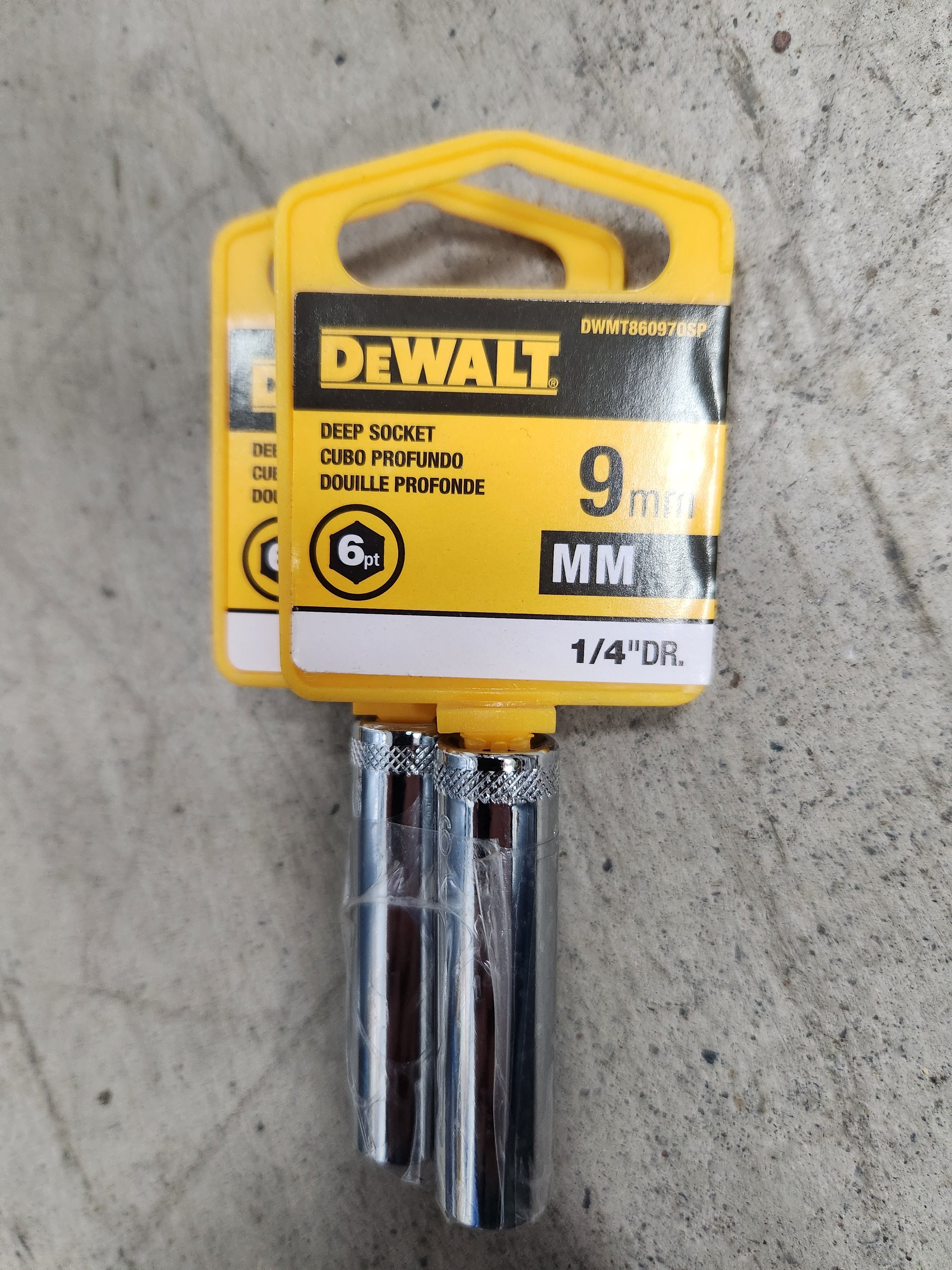 Dewalt Deep Sockets 6pt (Variety of sizes) (MM - Metric)