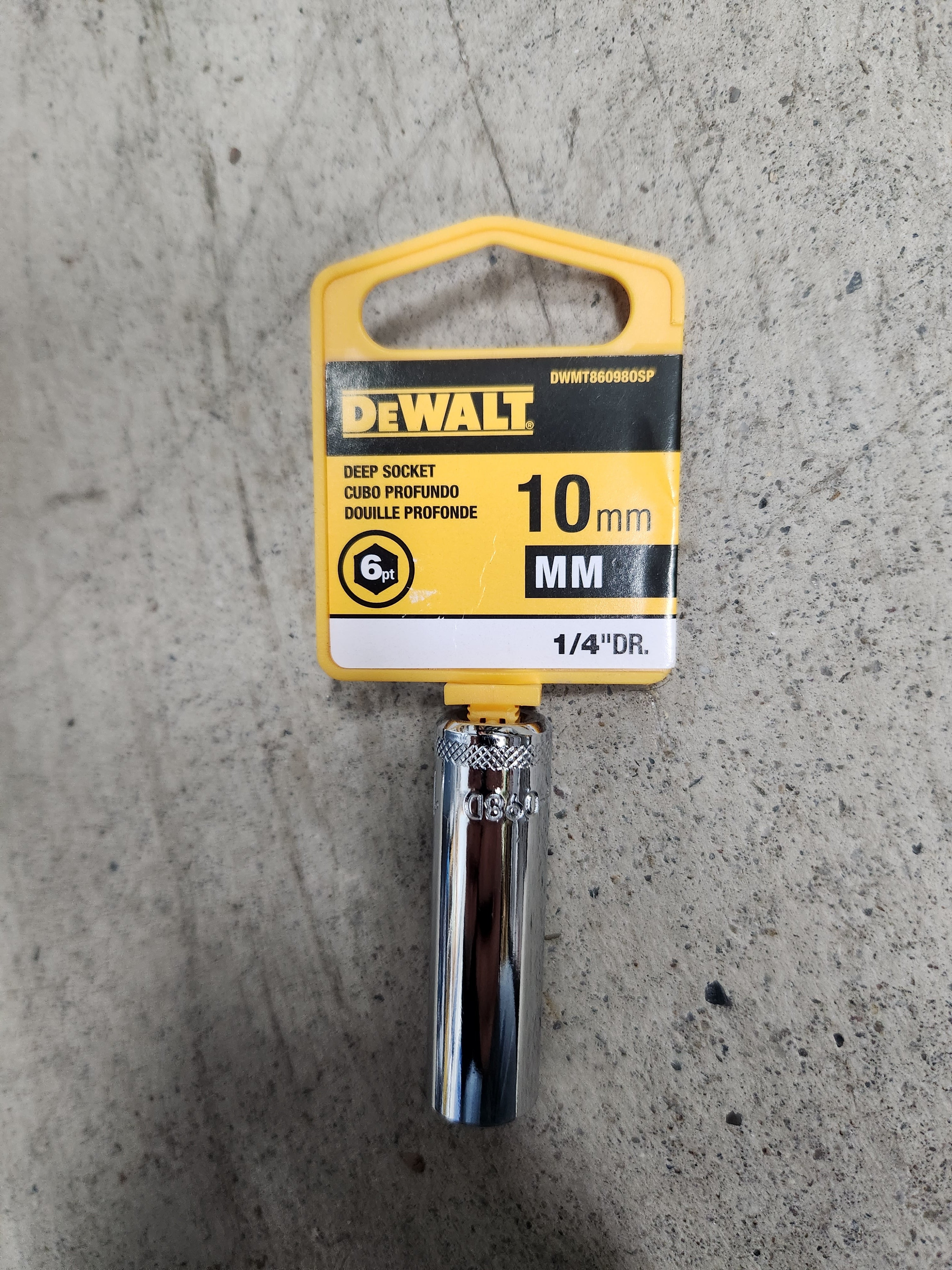 Dewalt Deep Sockets 6pt (Variety of sizes) (MM - Metric)