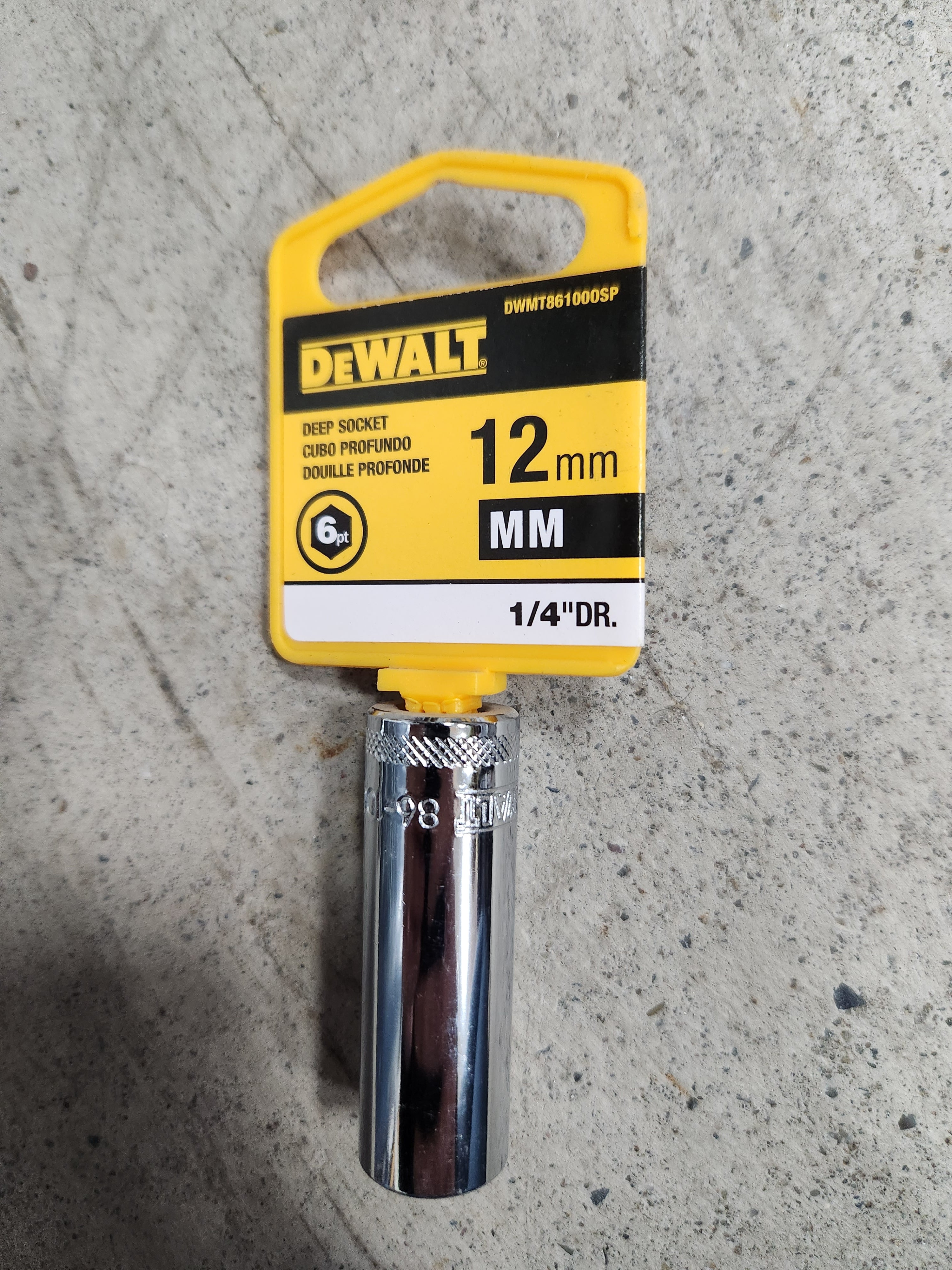 Dewalt Deep Sockets 6pt (Variety of sizes) (MM - Metric)