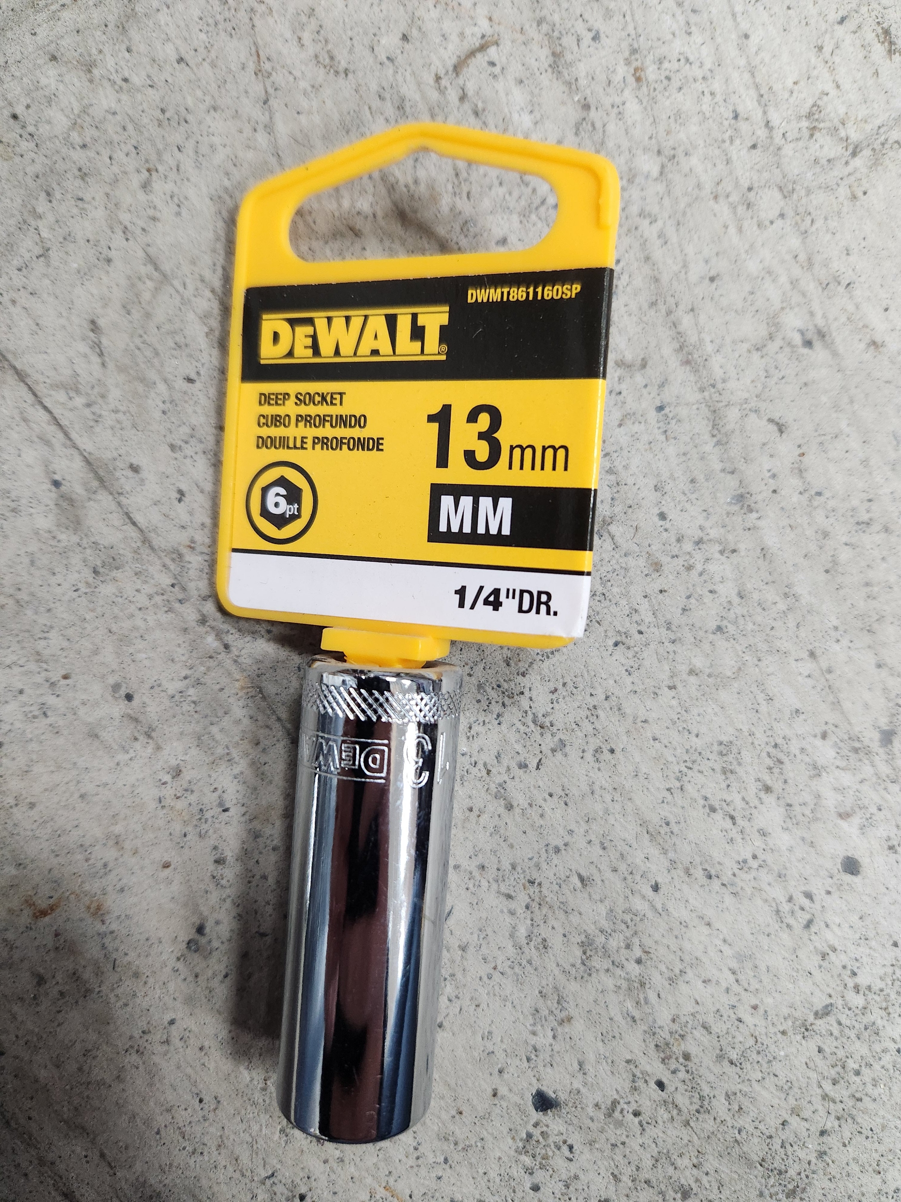 Dewalt Deep Sockets 6pt (Variety of sizes) (MM - Metric)