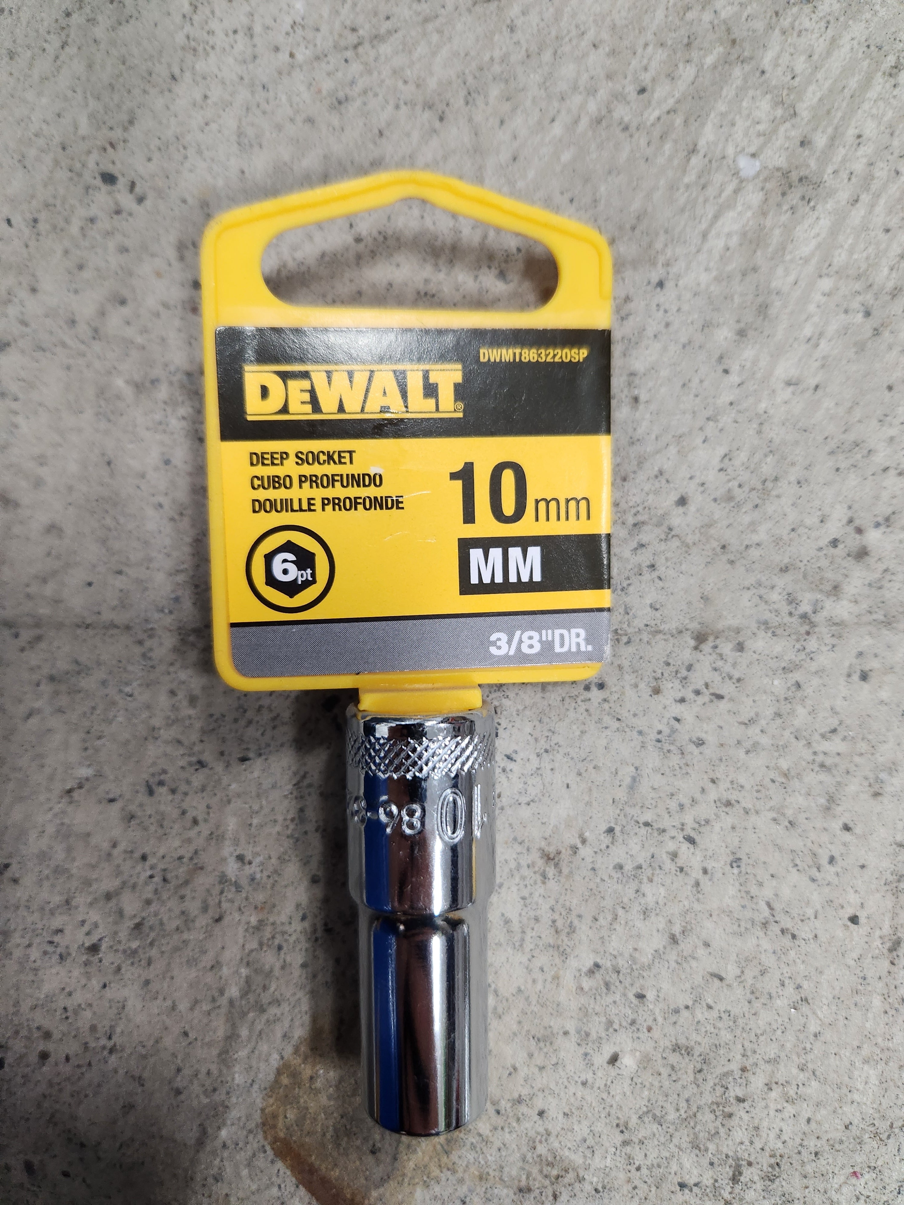 Dewalt Deep Sockets 6pt (Variety of sizes) (MM - Metric)