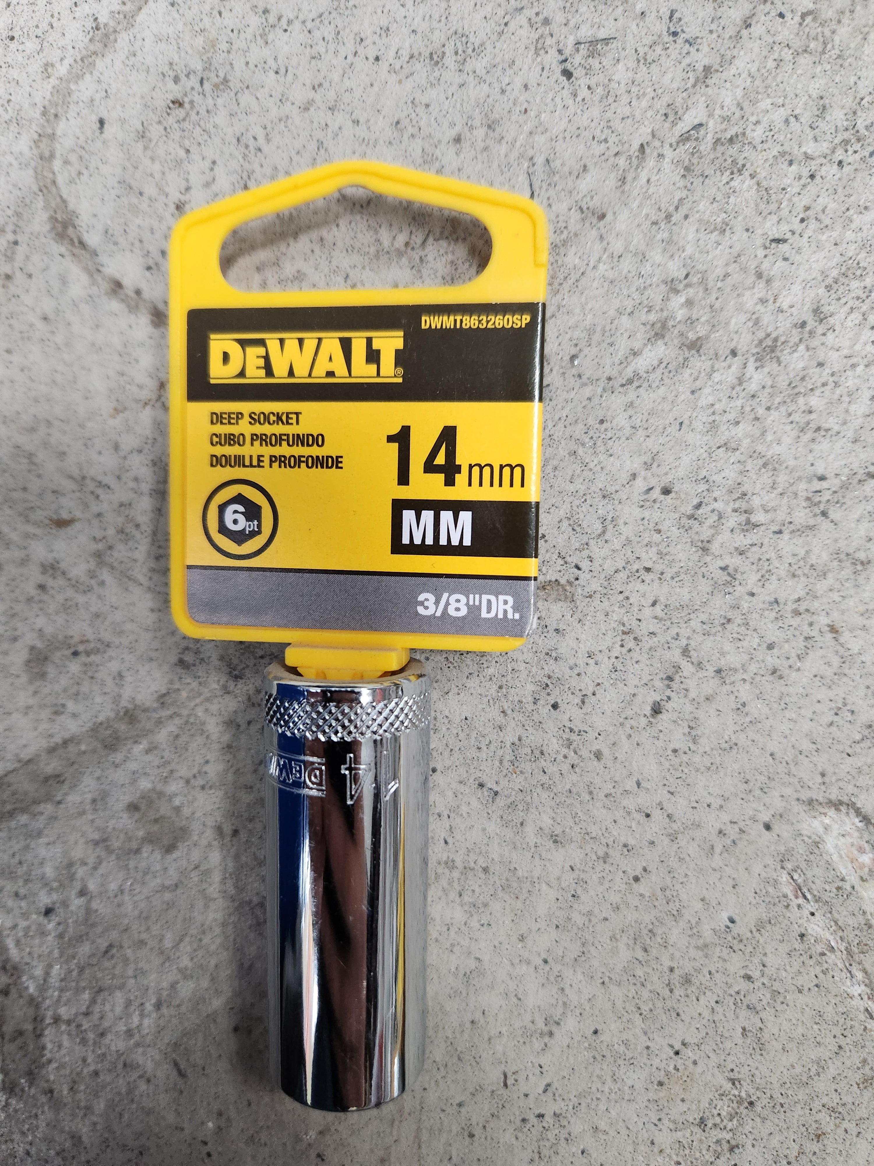 Dewalt Deep Sockets 6pt (Variety of sizes) (MM - Metric)
