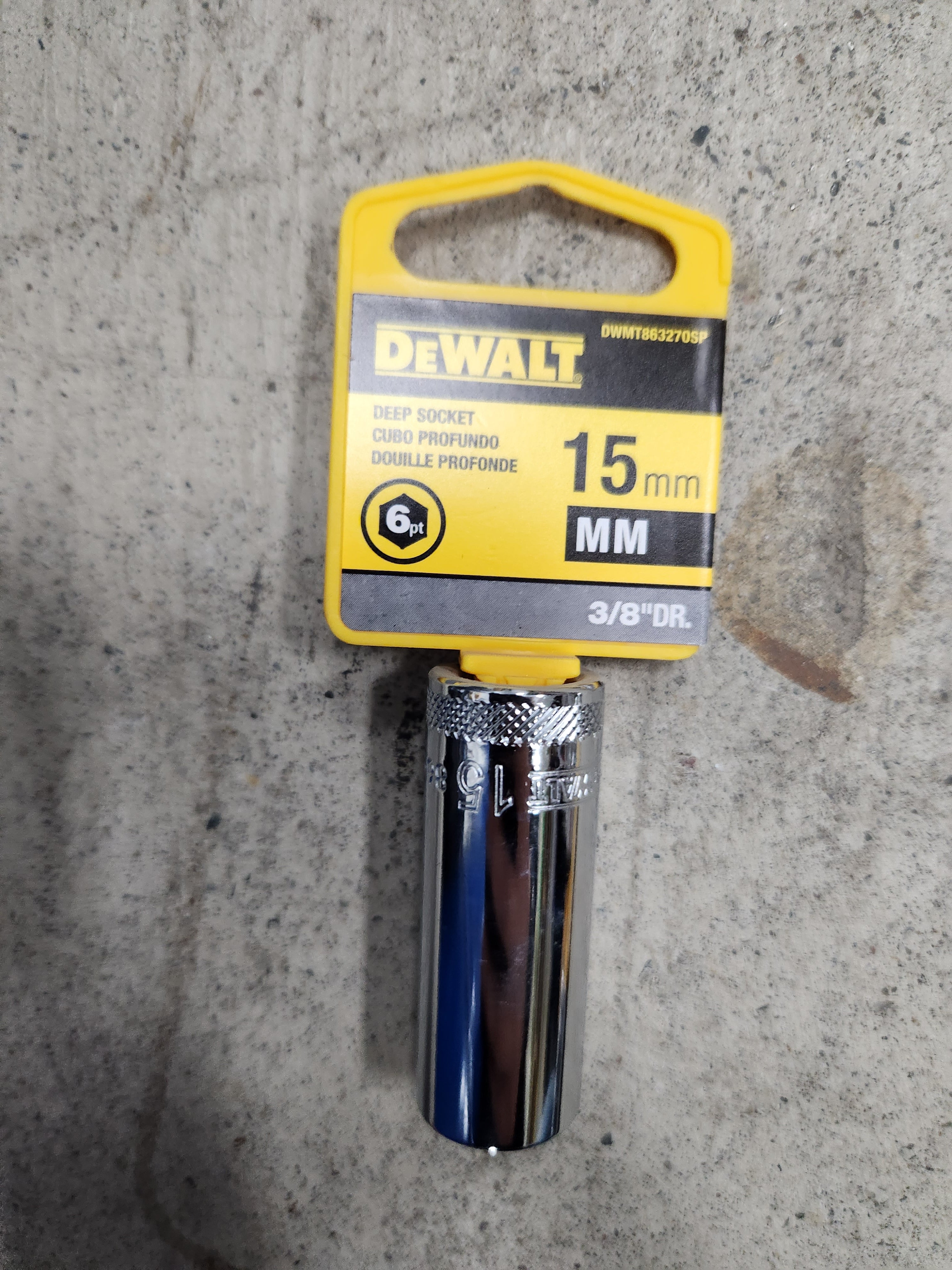 Dewalt Deep Sockets 6pt (Variety of sizes) (MM - Metric)