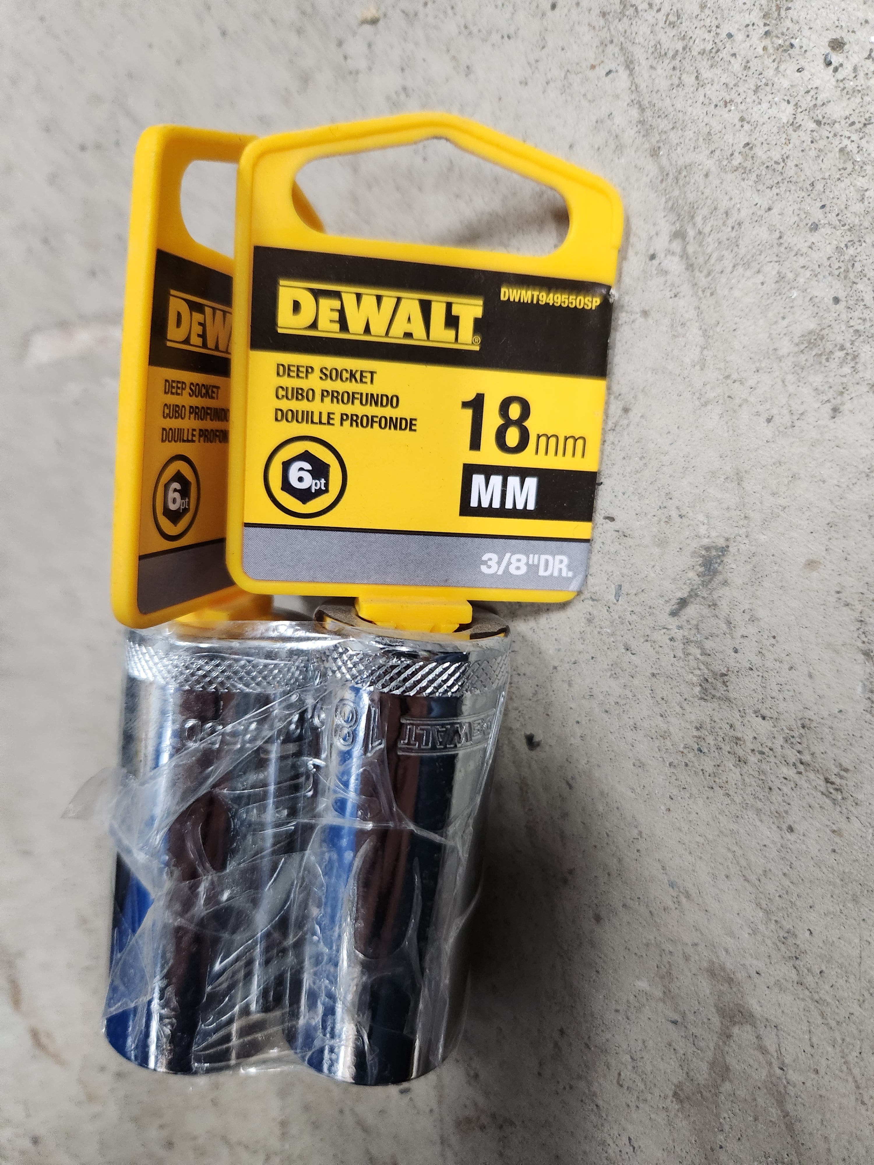 Dewalt Deep Sockets 6pt (Variety of sizes) (MM - Metric)