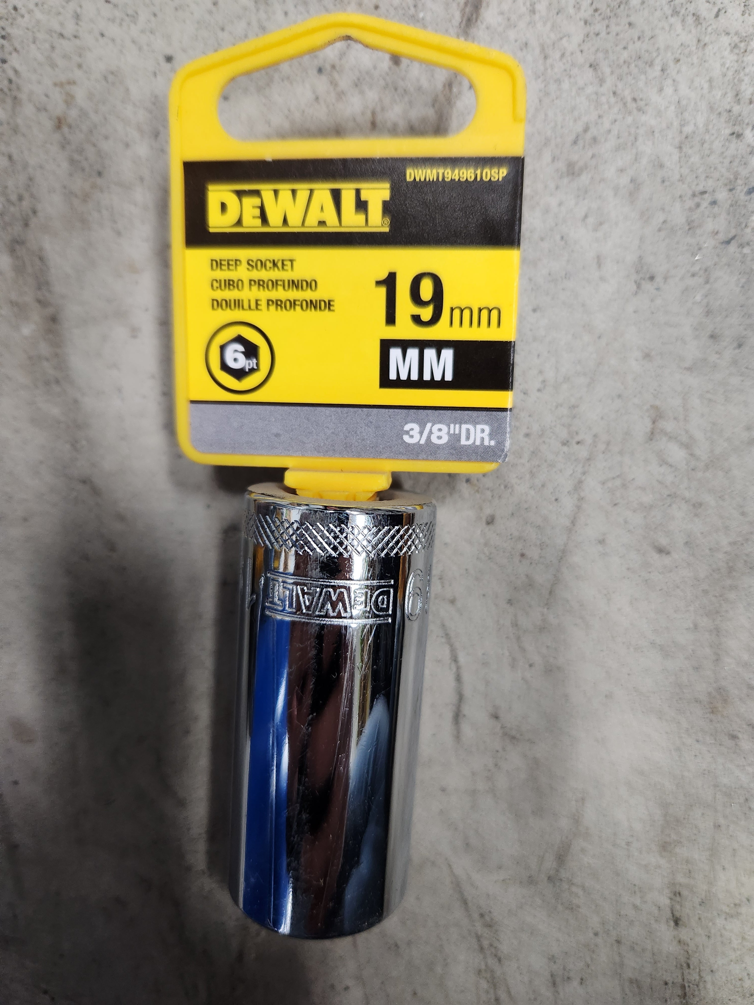 Dewalt Deep Sockets 6pt (Variety of sizes) (MM - Metric)