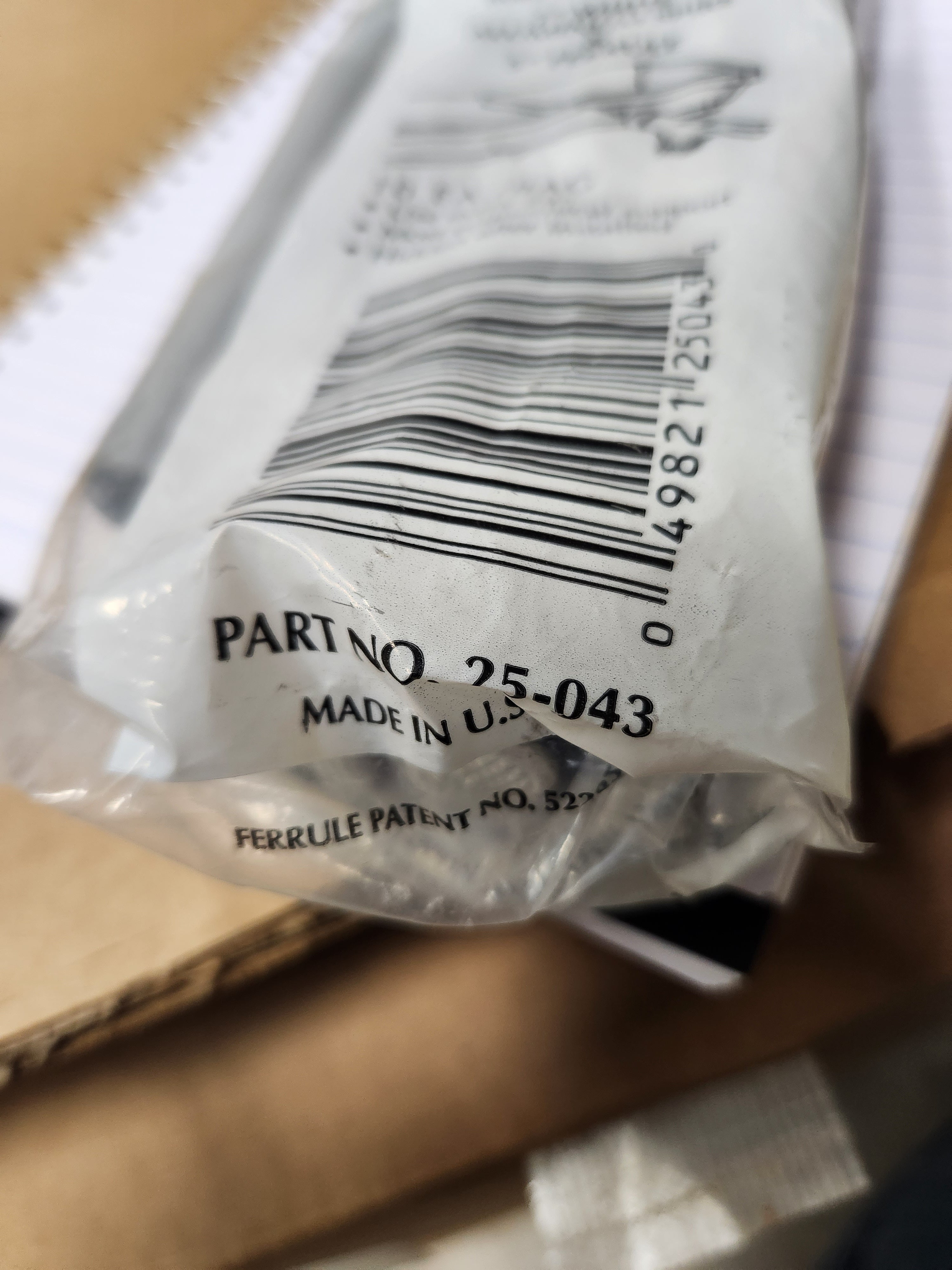 Amerimax 7" White Aluminum Spike & 5" Ferrule -- 10 each / Bag -- 25-043