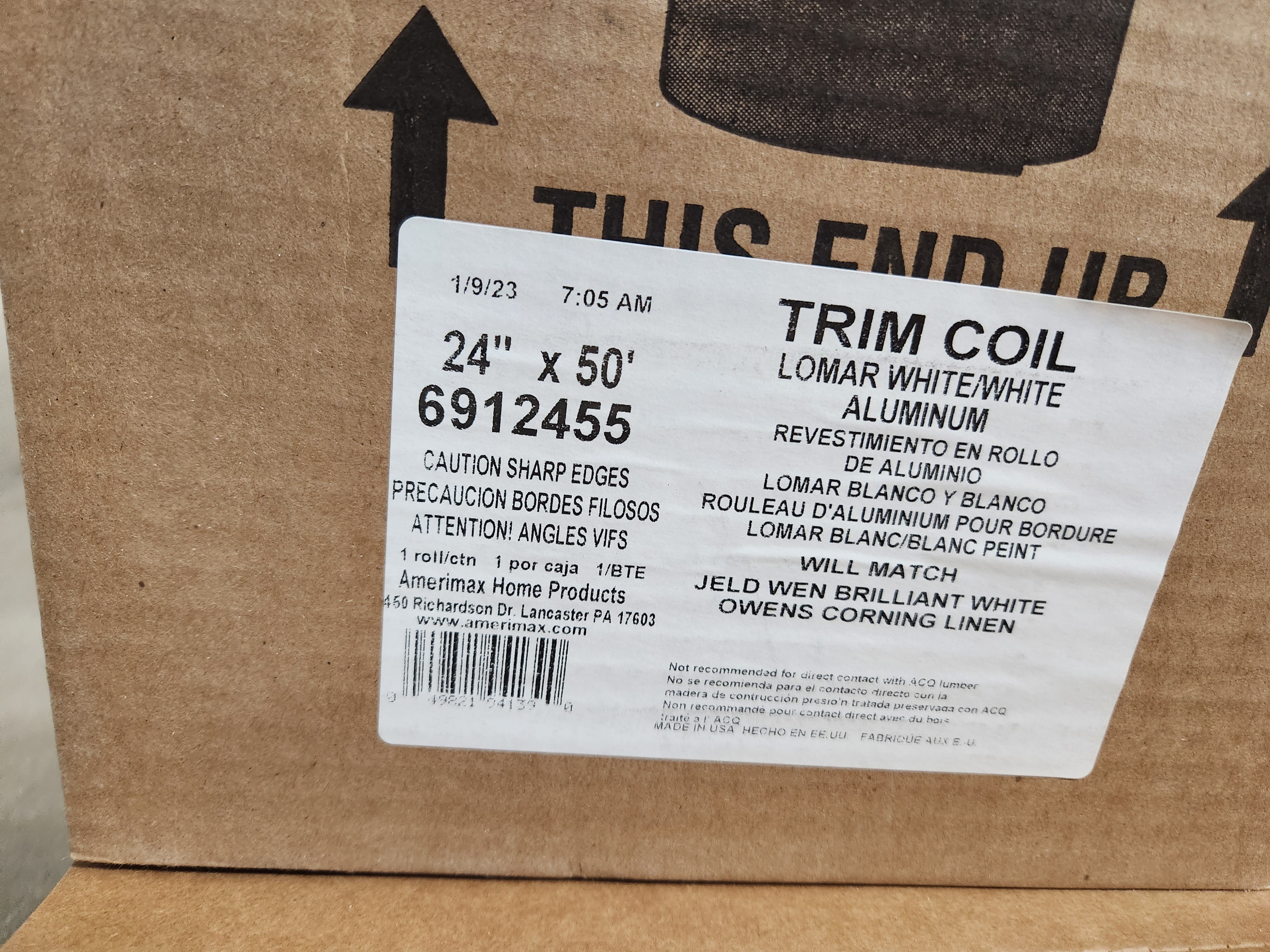 Amerimax Home Products - Aluminum Trim 24x50