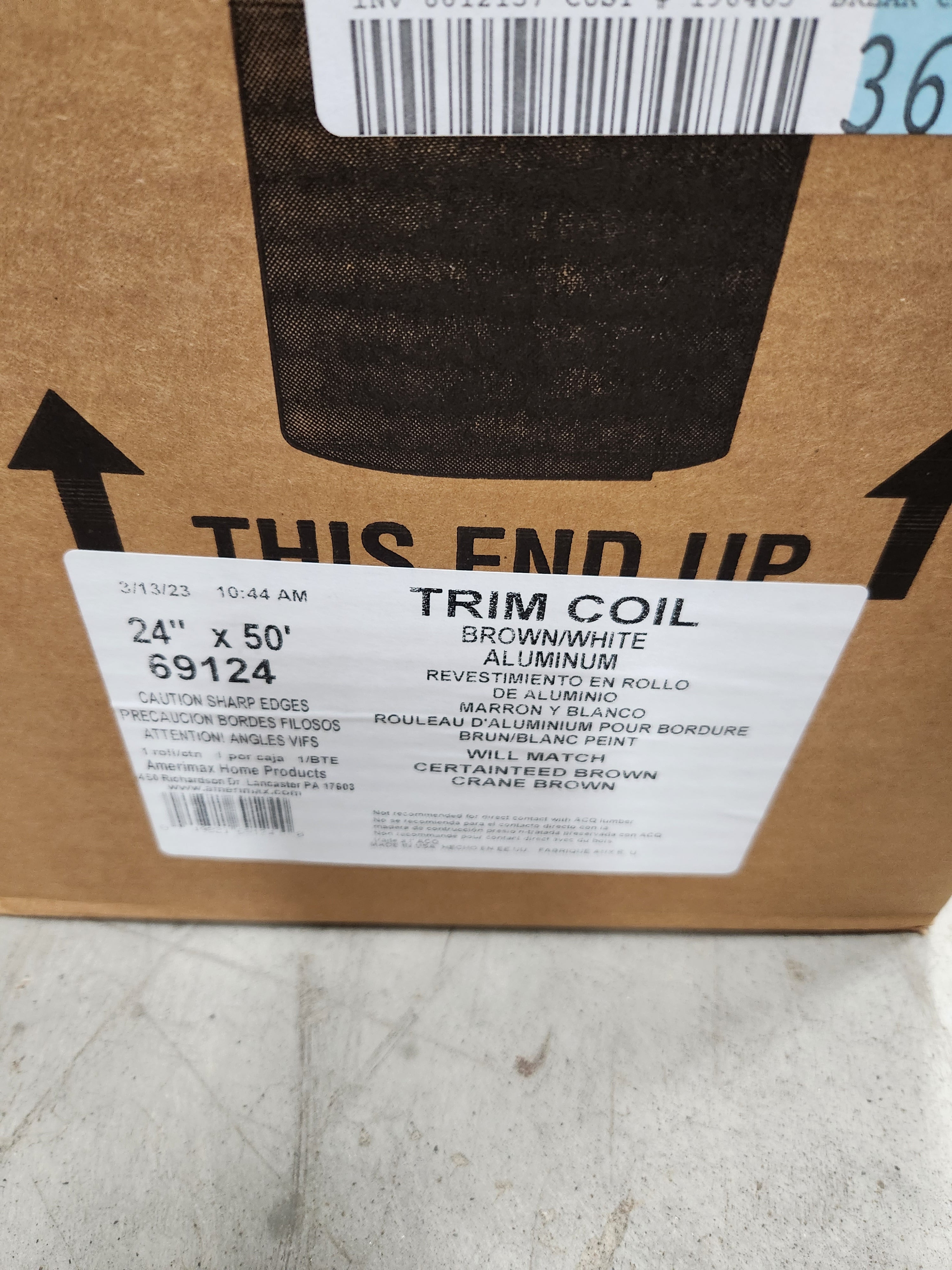 Amerimax Home Products - Aluminum Trim 24x50