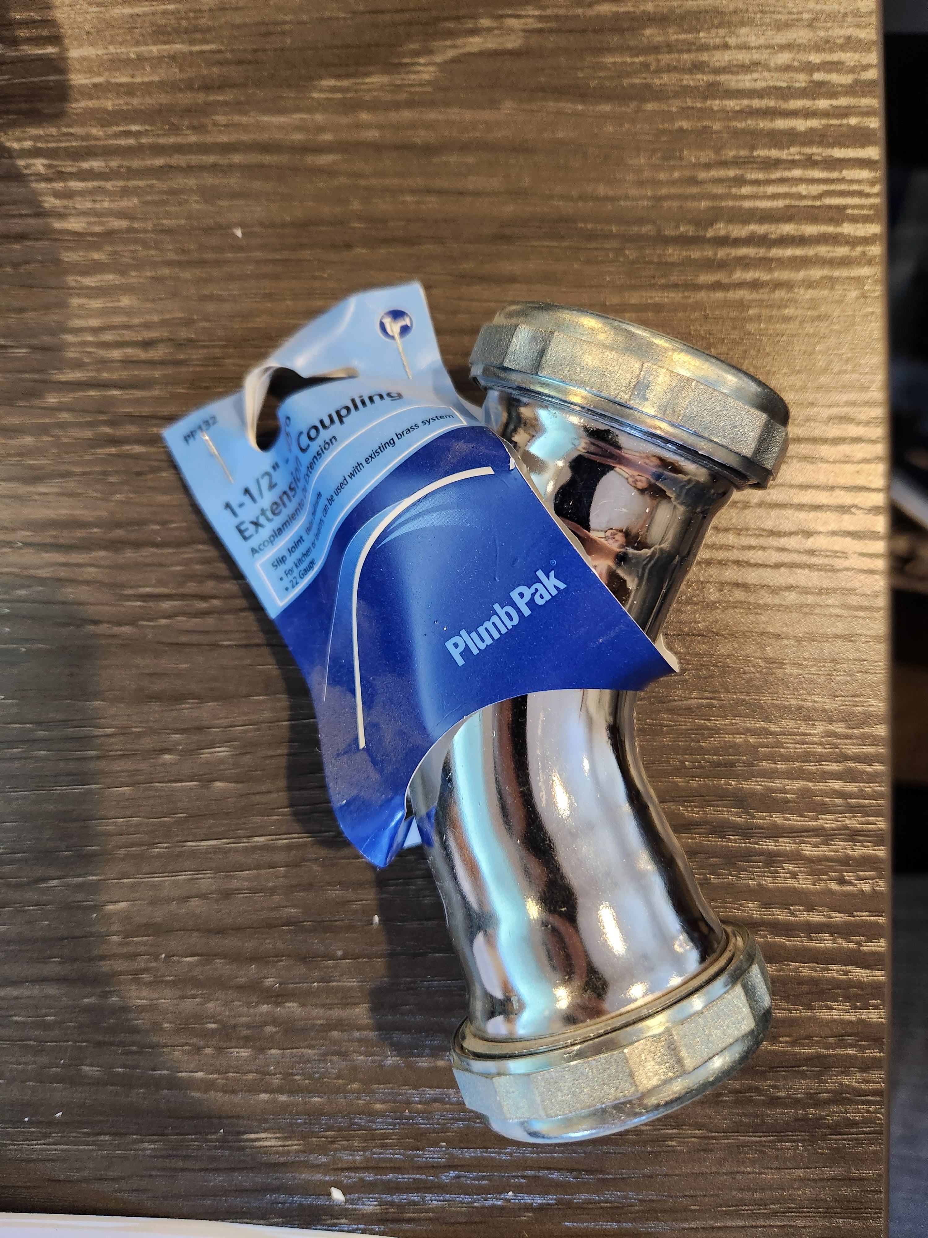 Plumb Pak PP132 Drain Pipe Elbow with Nuts and Washers, 45 Deg, 1-1/2 In, 1-1/2"