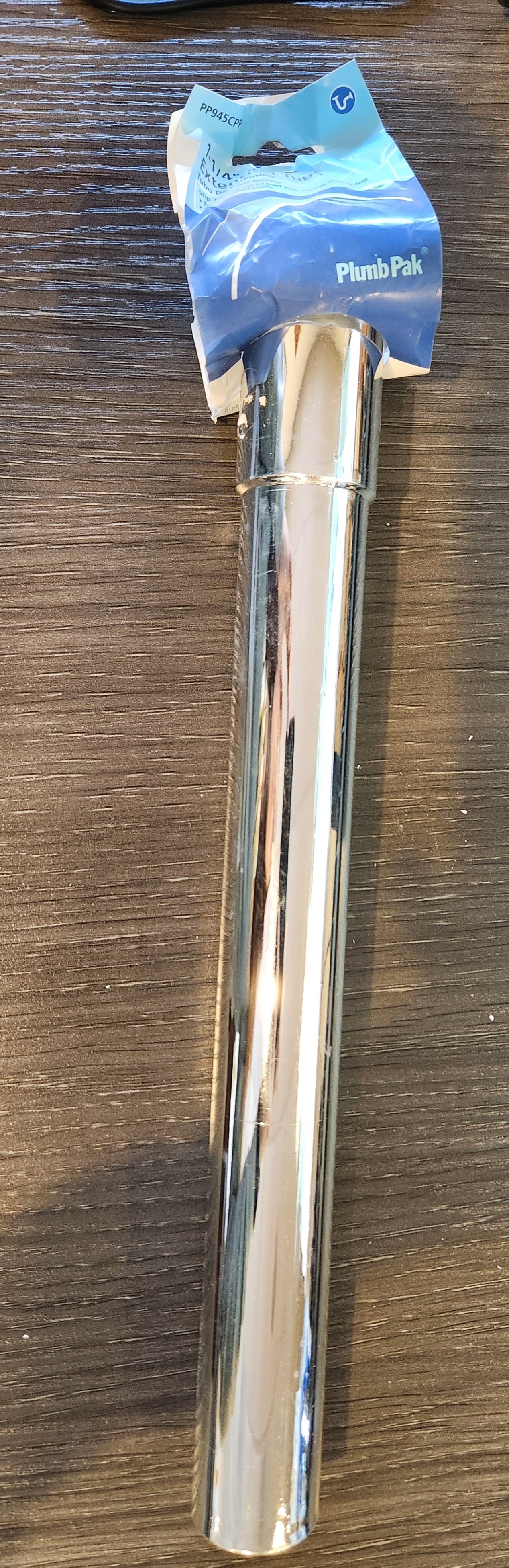 Plumb Pak PP945CPP Pipe Extension Tube, 1-1/4 in, Slip-Joint, PVC