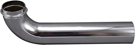 Plumb Pak PP3CP Tube with Flange, 1-1/4 in, 7 in L, 22 Ga Wall Thickness, Chrome Plated