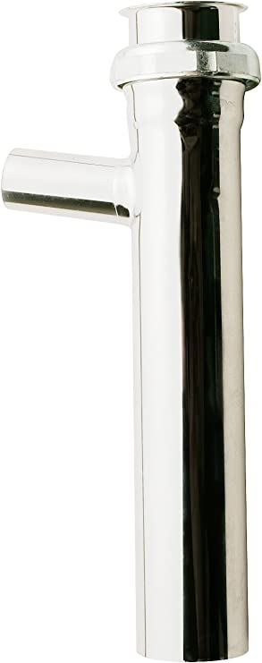 Plumb Pak PP142CP Pp142C Tailpiece, 1-1/2 in Dia X 8 in L, 3/4 in (7/8 in Od Branch, Slip Joint/Direct Connect, 22 Ga