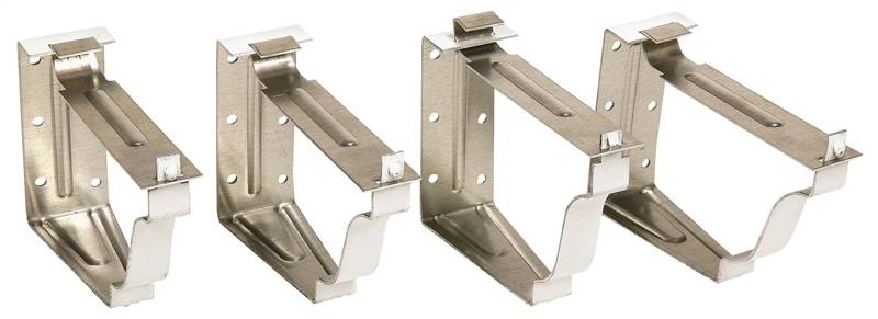 Amerimax Snap Lok Gutter Brackets 5" White Alum. - 4/Bag -- 25-024