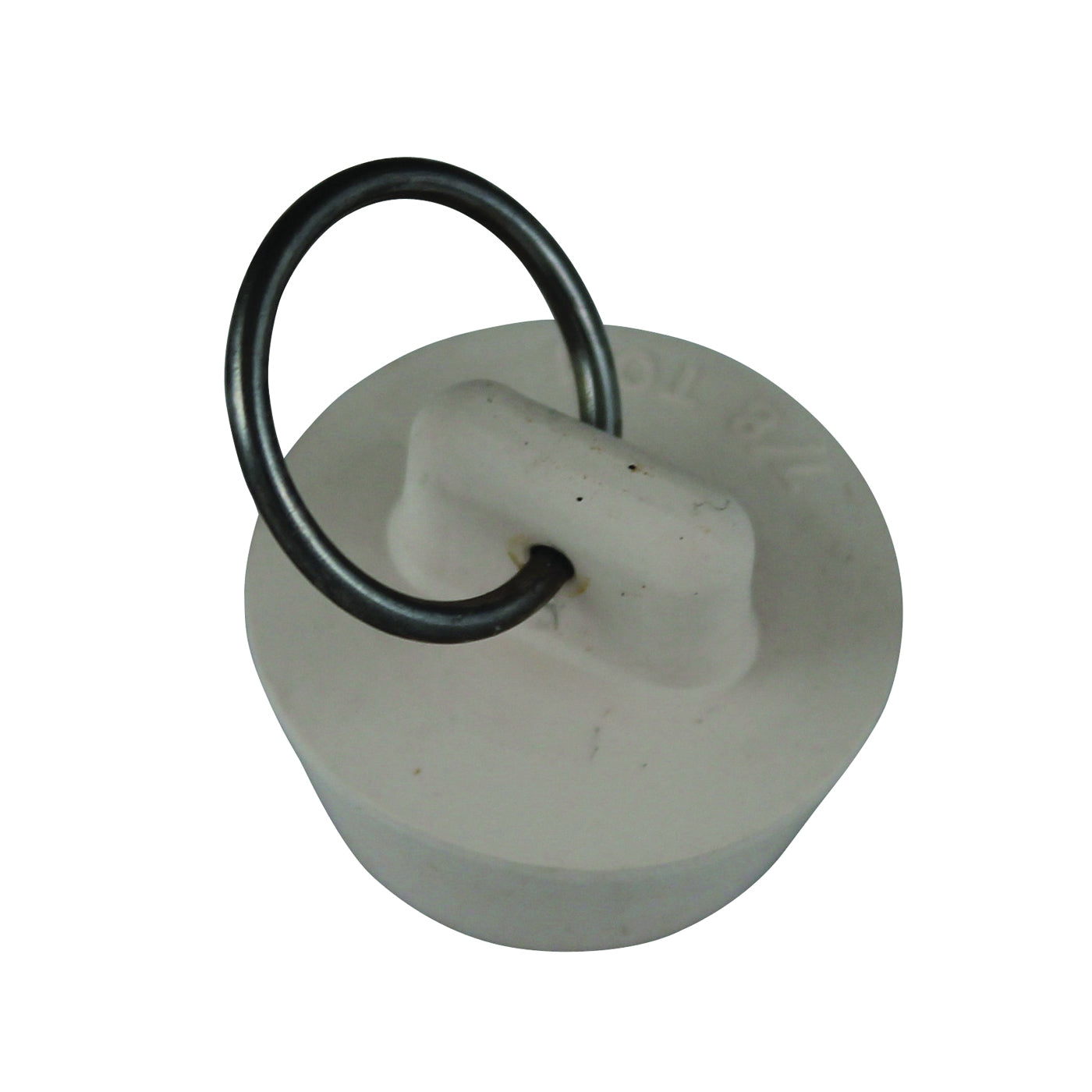 Plumb Pak Duo Fit Series PP820-5 Drain Stopper, 1"D, Rubber, White, For: 7/8 to 1" Sink