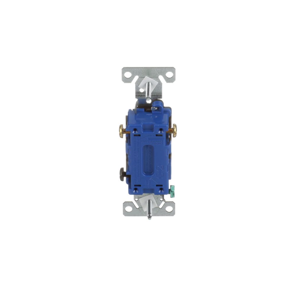 Eaton Brown Quiet Toggle Wall Light Switch 3-WAY 15A 120V Bulk 1303-7B