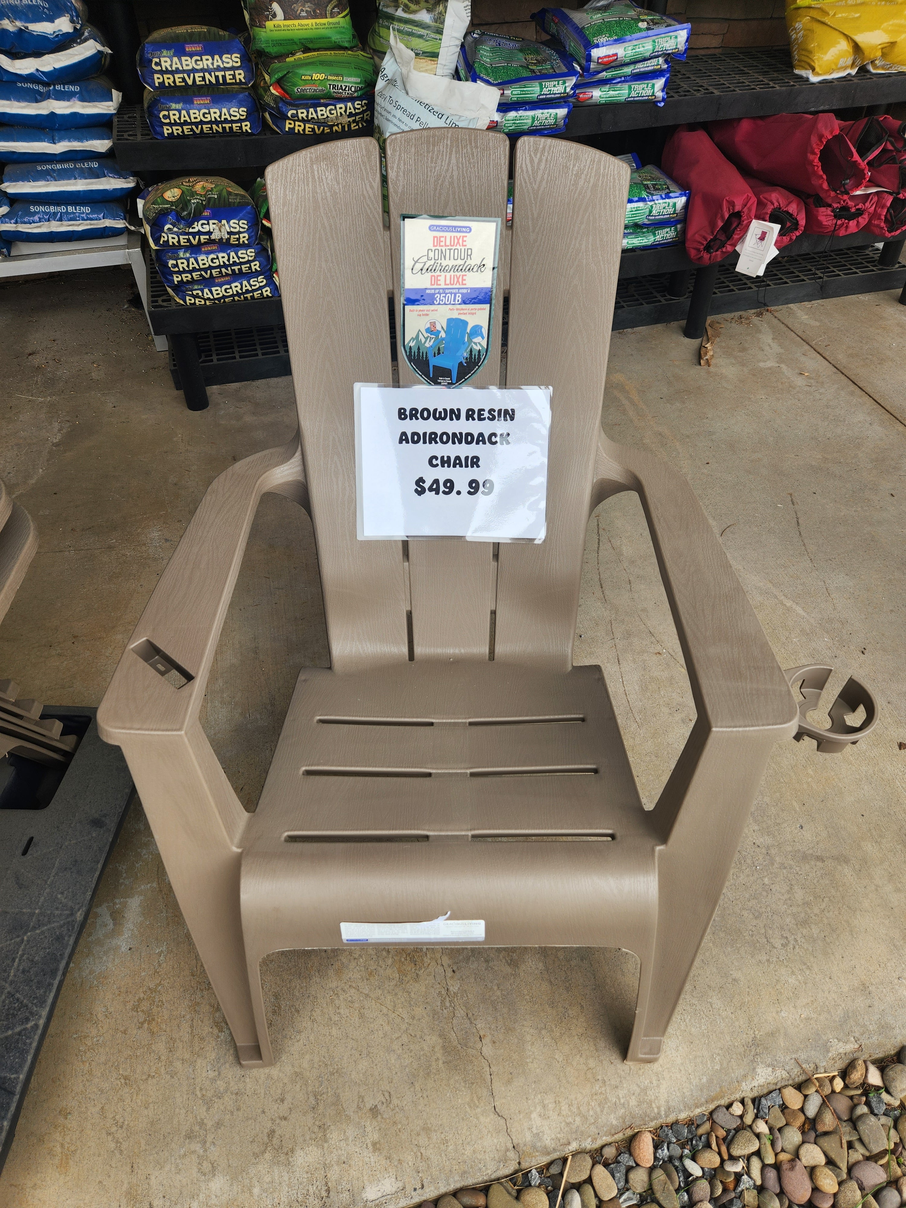 Deluxe Contour Adirondack Chair with Cell Phone Cup Holder