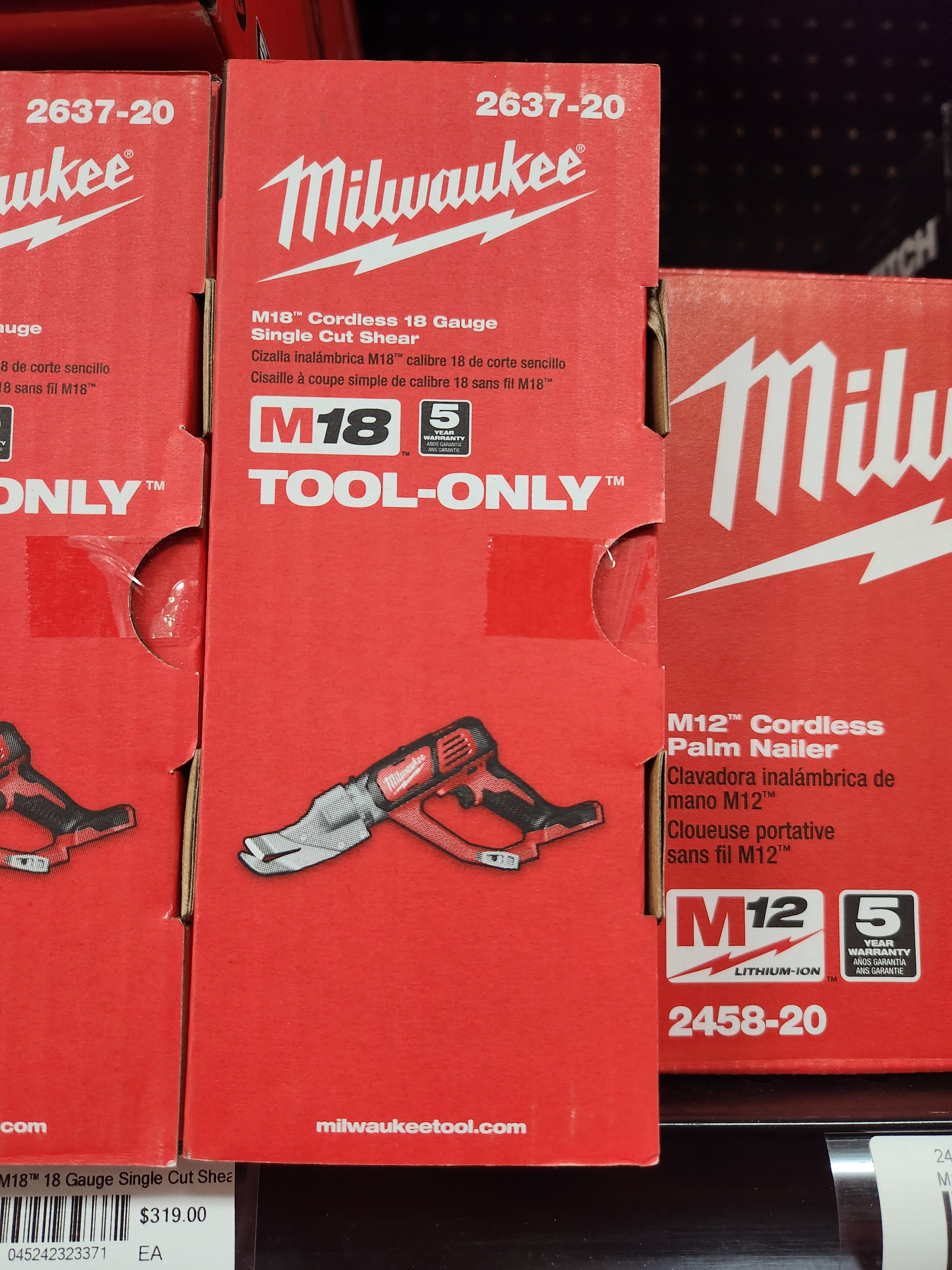 Milwaukee M18™ 18 Gauge Single Cut Shear (Tool Only) 2637-20