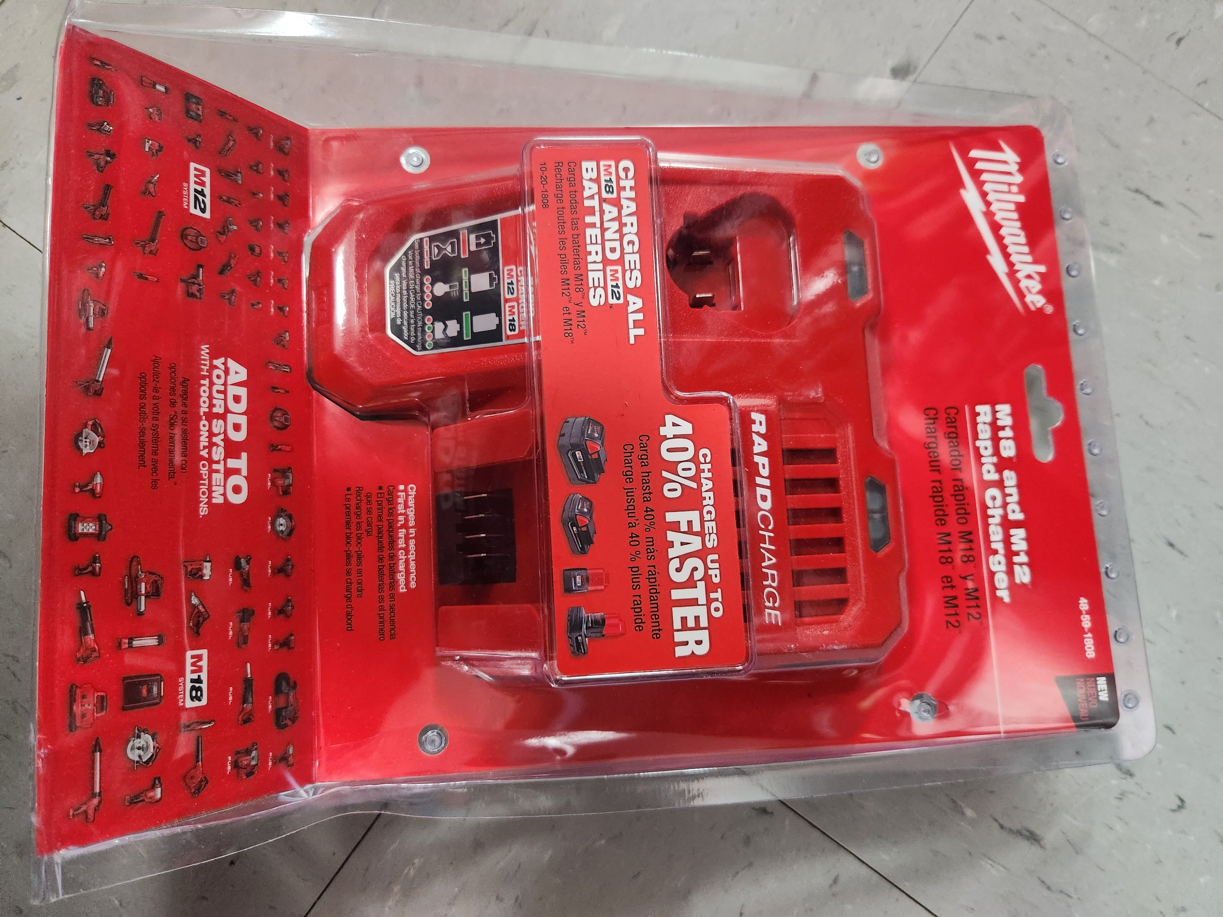 Milwaukee M18™ & M12™ Rapid Charger 48-59-1808