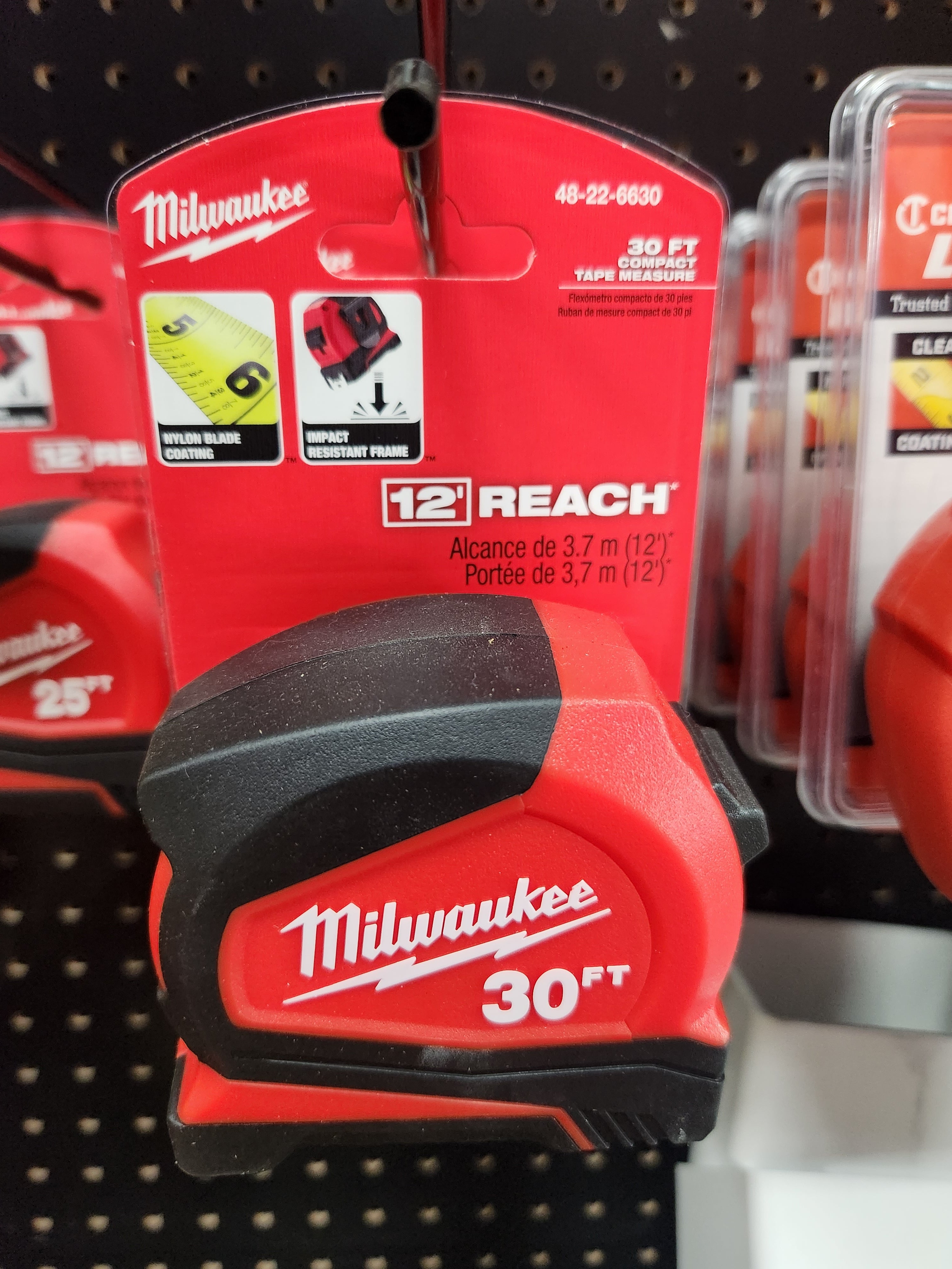 Milwaukee Compact Tape Measures 30ft 48-22-6630