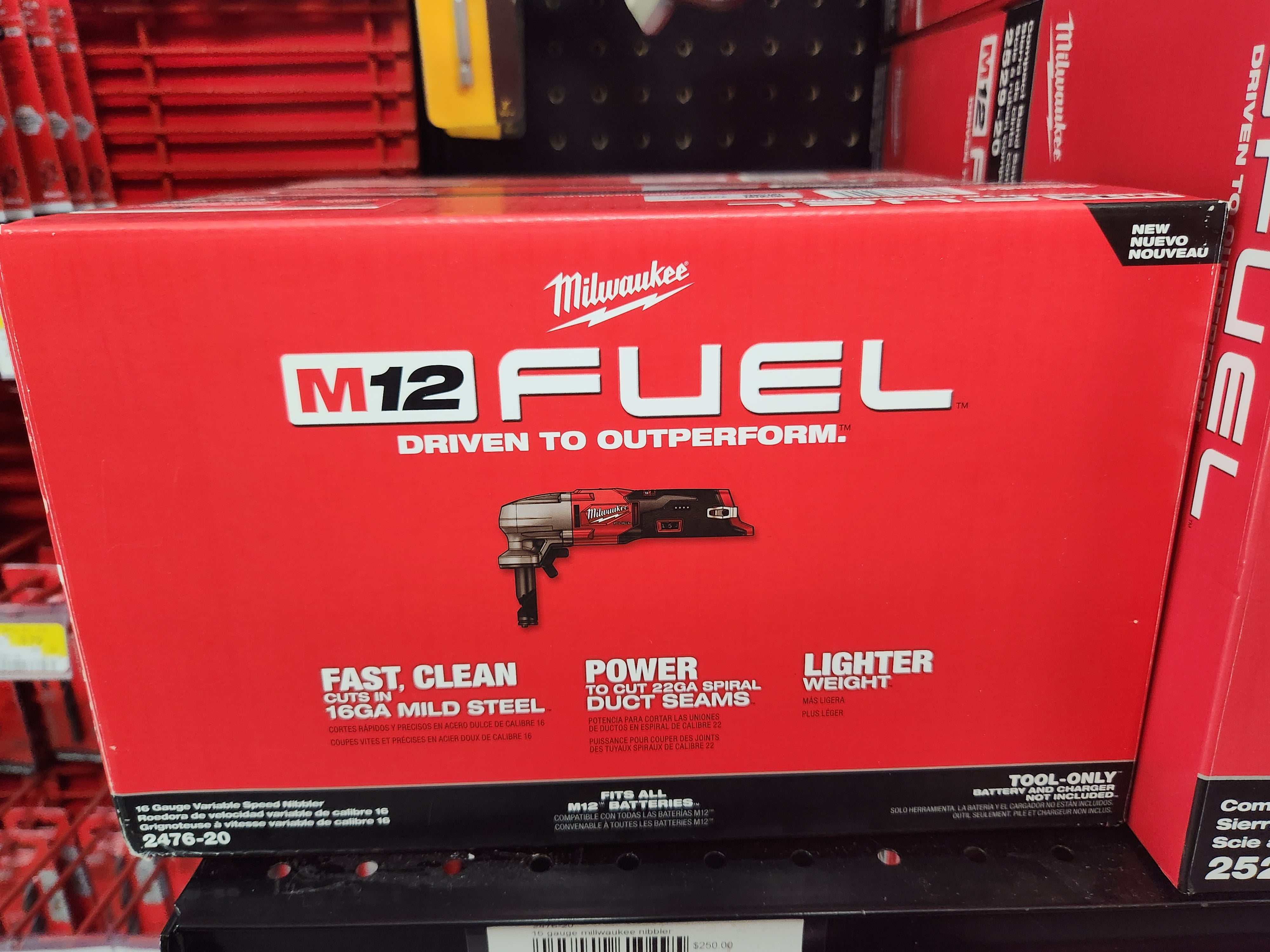 Milwaukee M12 FUEL™ 16 Gauge Variable Speed Nibbler 2476-20