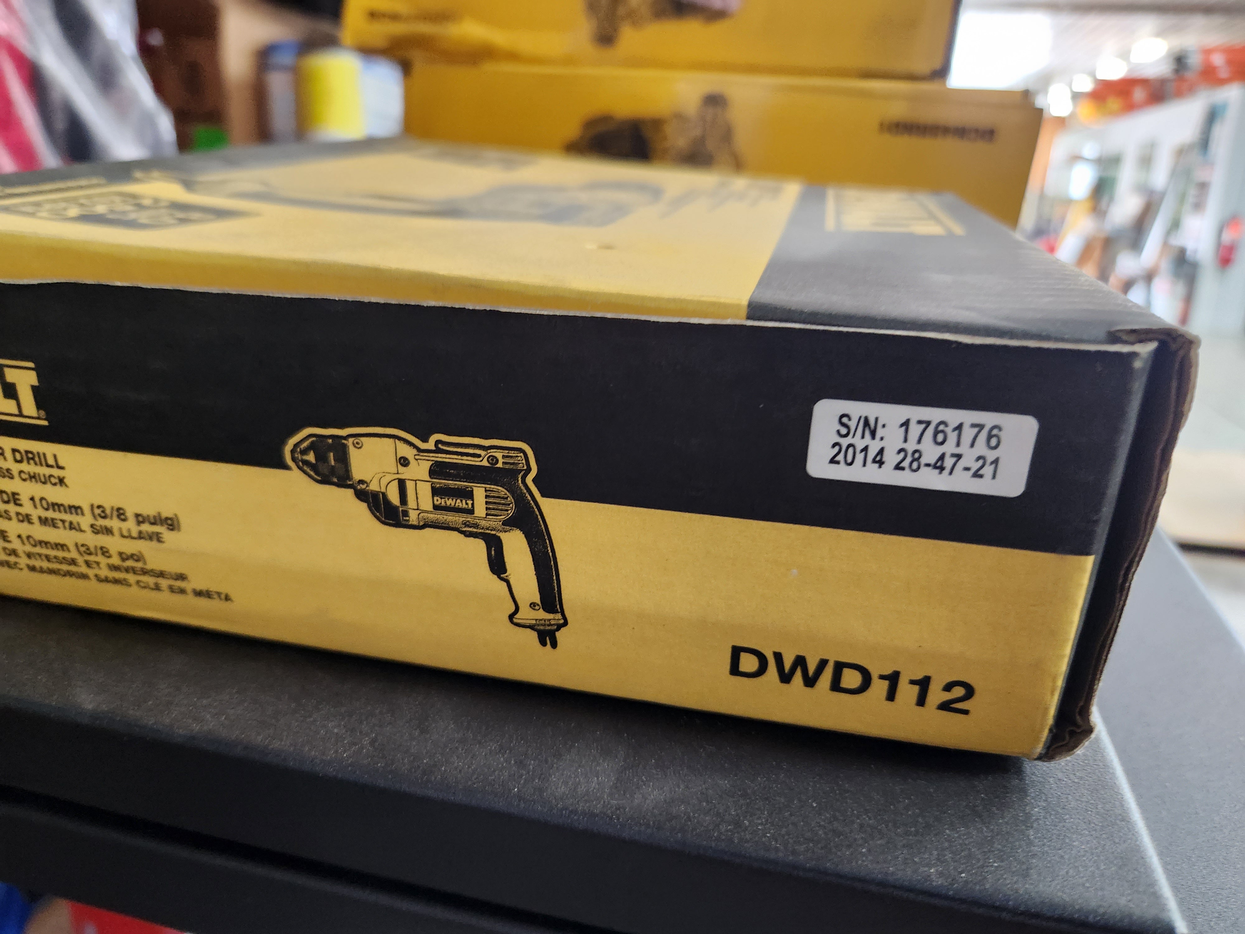 Dewalt 3 8 in. 10mm VSR Pistol Grip Drill with Keyless Chuck DWD112