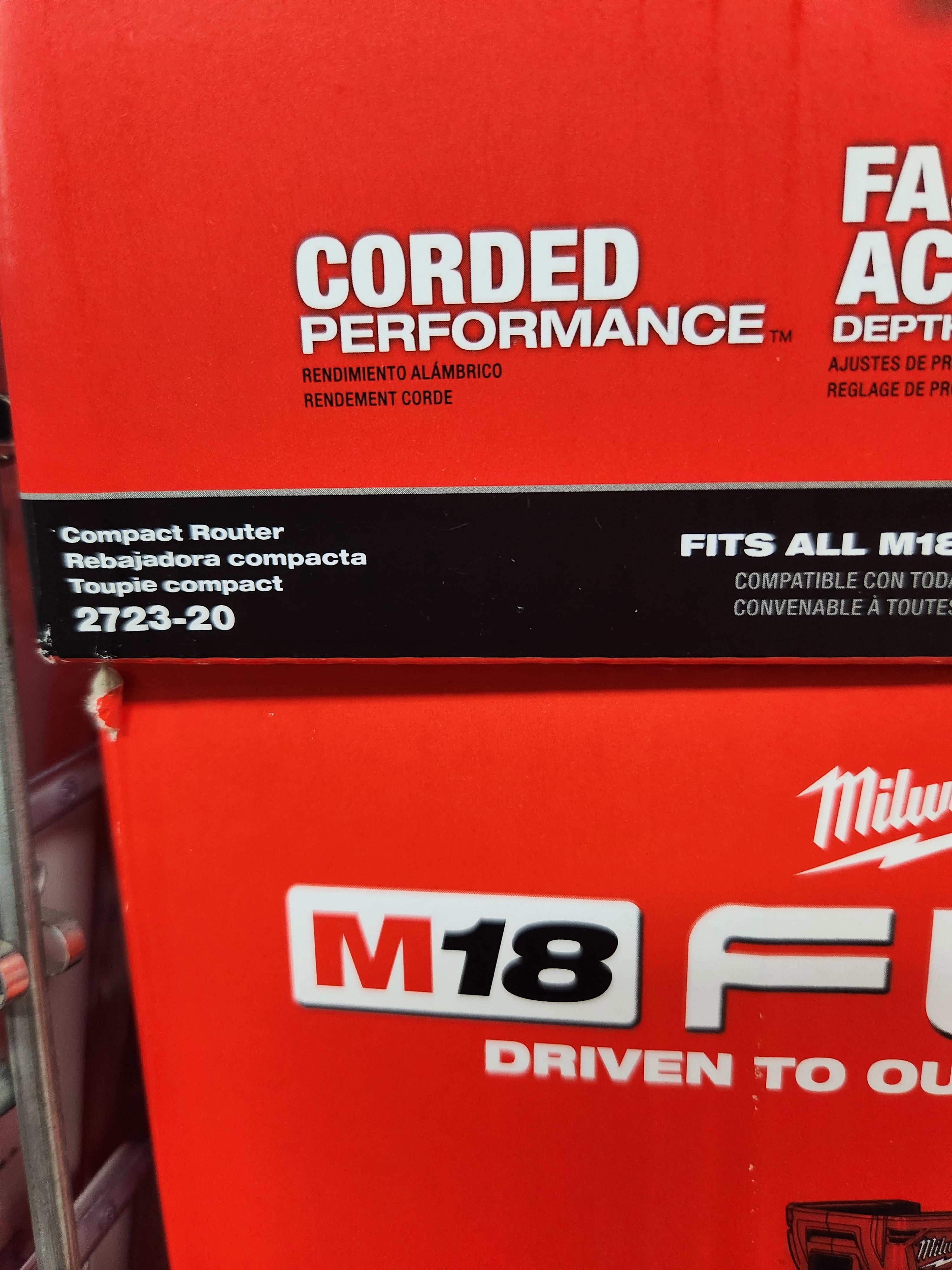 Milwaukee M18 FUEL™ Compact Router -- 2723-20