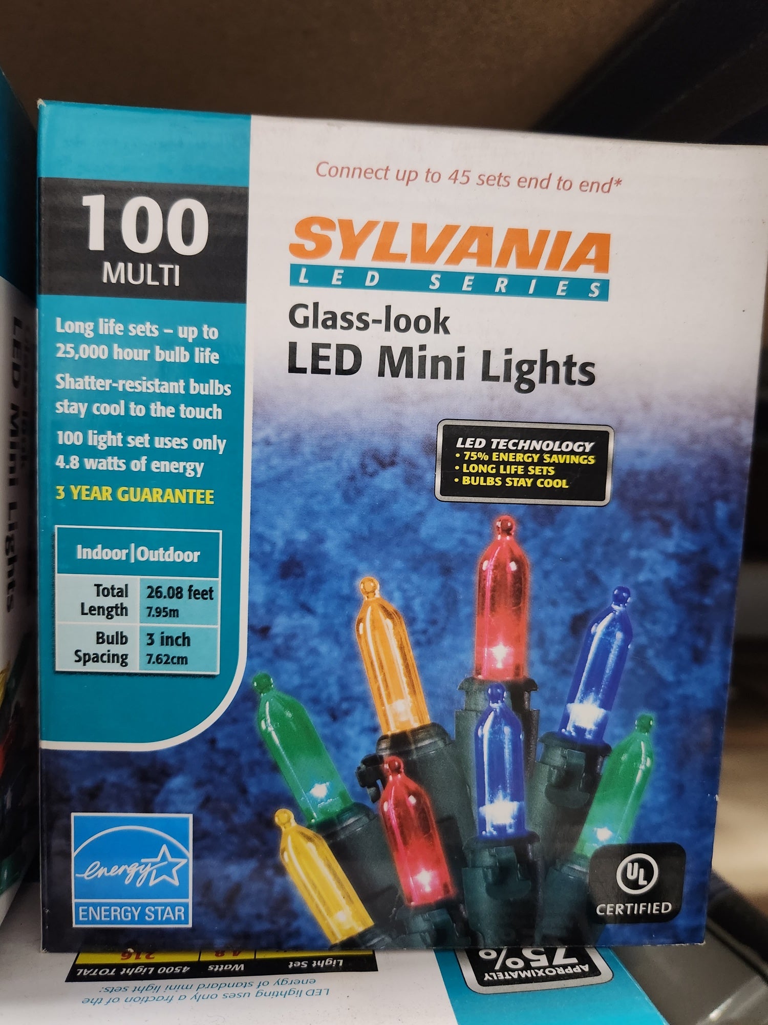 Sylvania LED Series 100 count Glass-Look Multi LED Mini Lights