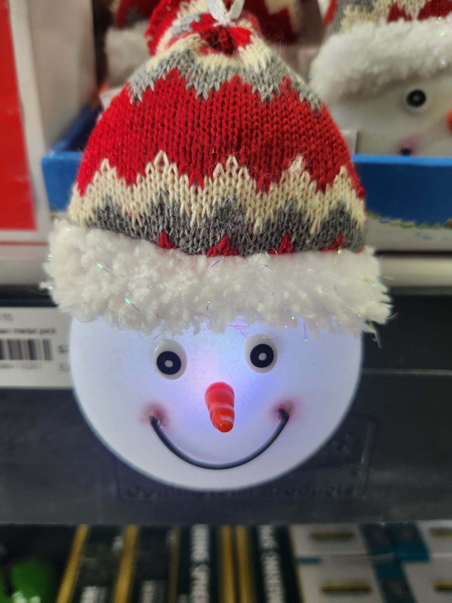 Sheerlund Products 6″ LED Snowman Head Ornament -- LS23001