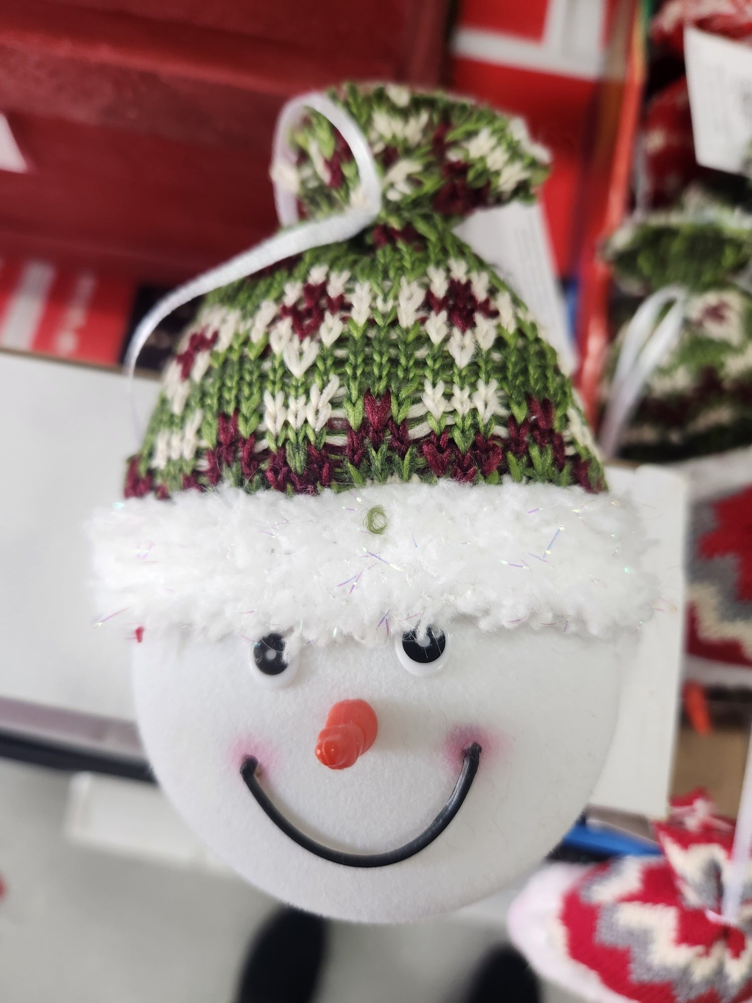 Sheerlund Products 6″ LED Snowman Head Ornament -- LS23001