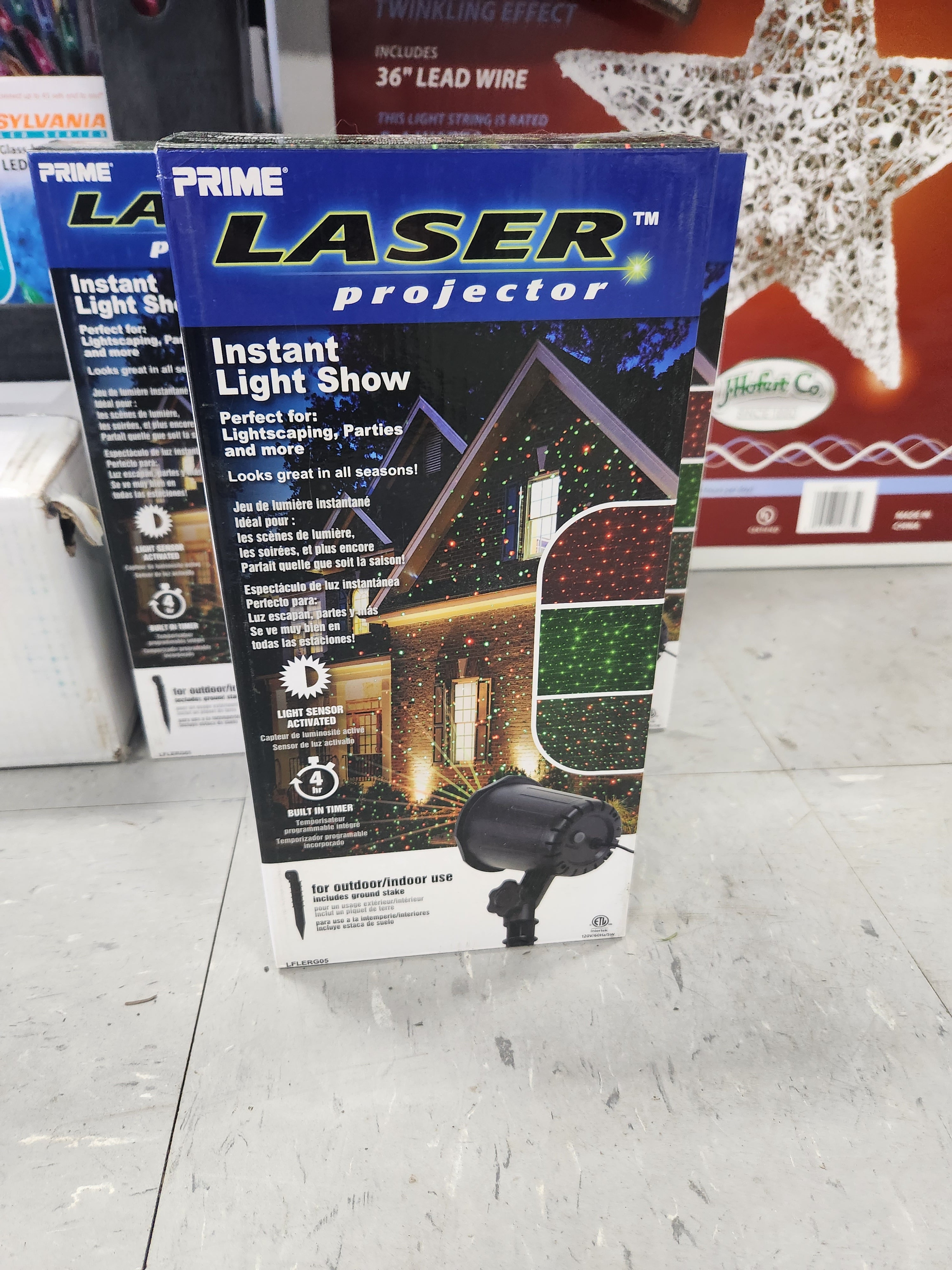 Prime LFLERG05 Instant Laser Light Show With Yard Stake