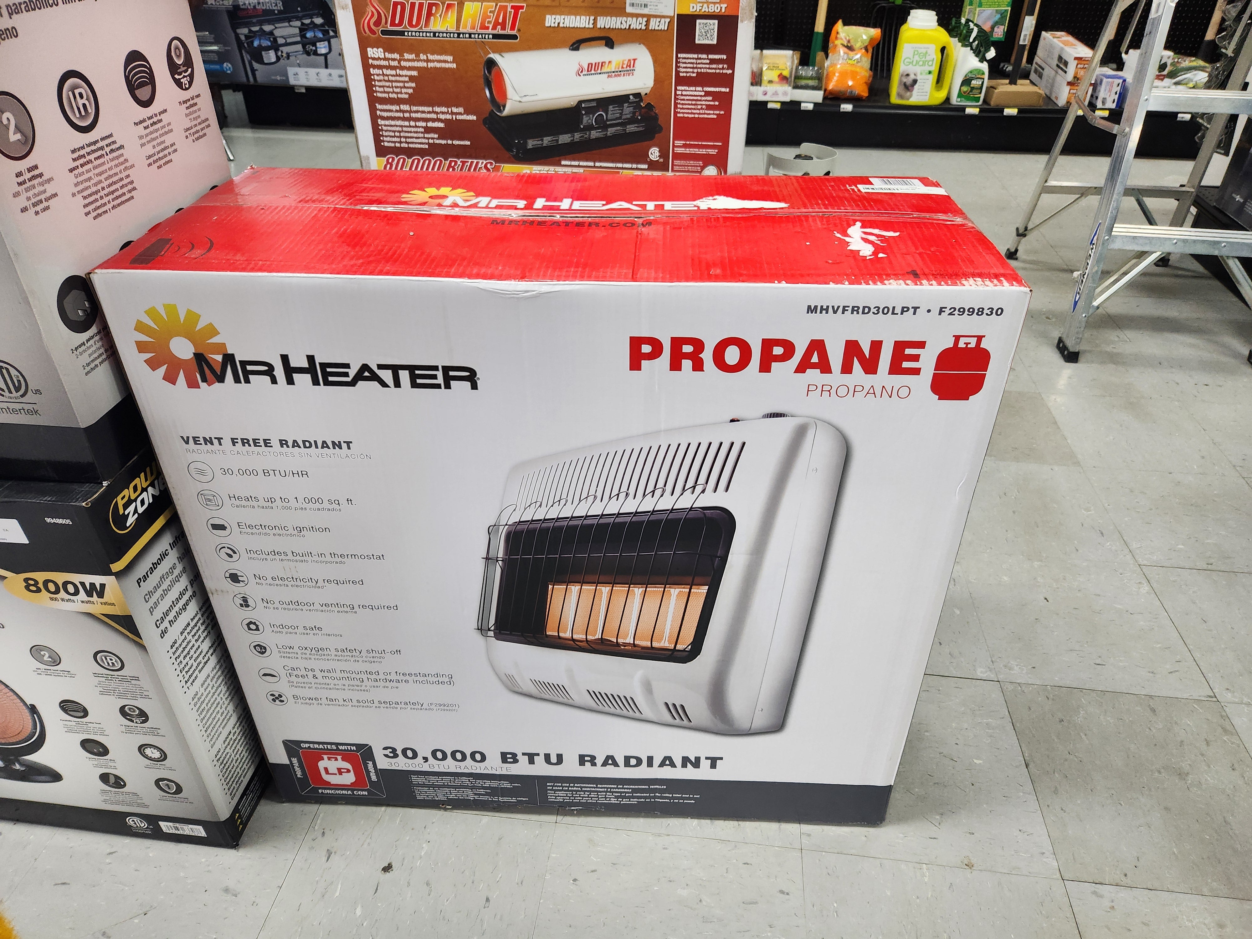 Mr Heater Propane Heater 30,000 BTU Vent Free Radiant Propane Heater -- MHVFRD30LPT / F299830 (NO TANK INCLUDED)